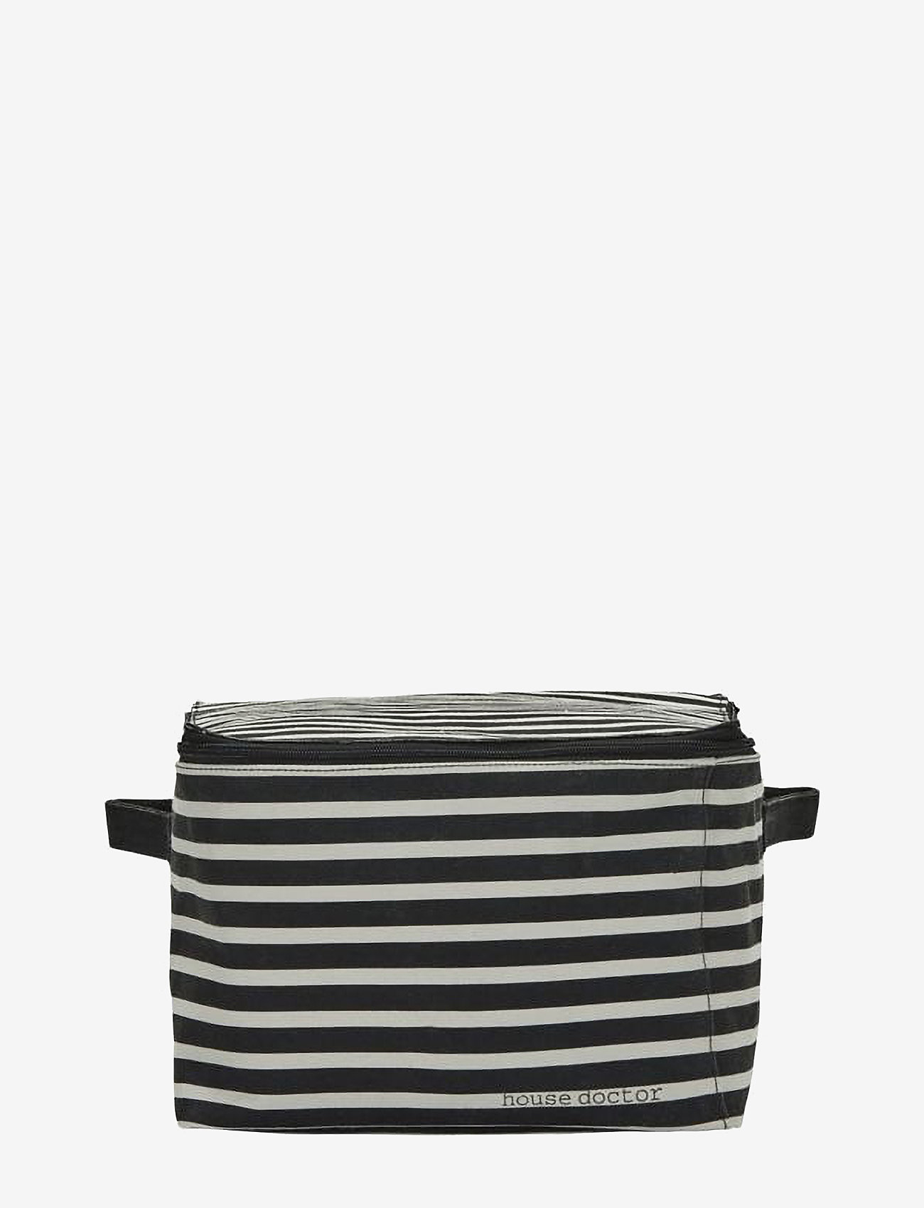 house doctor - Opbevaring, HDCanva, Sort/Råhvid - black/off-white - 0