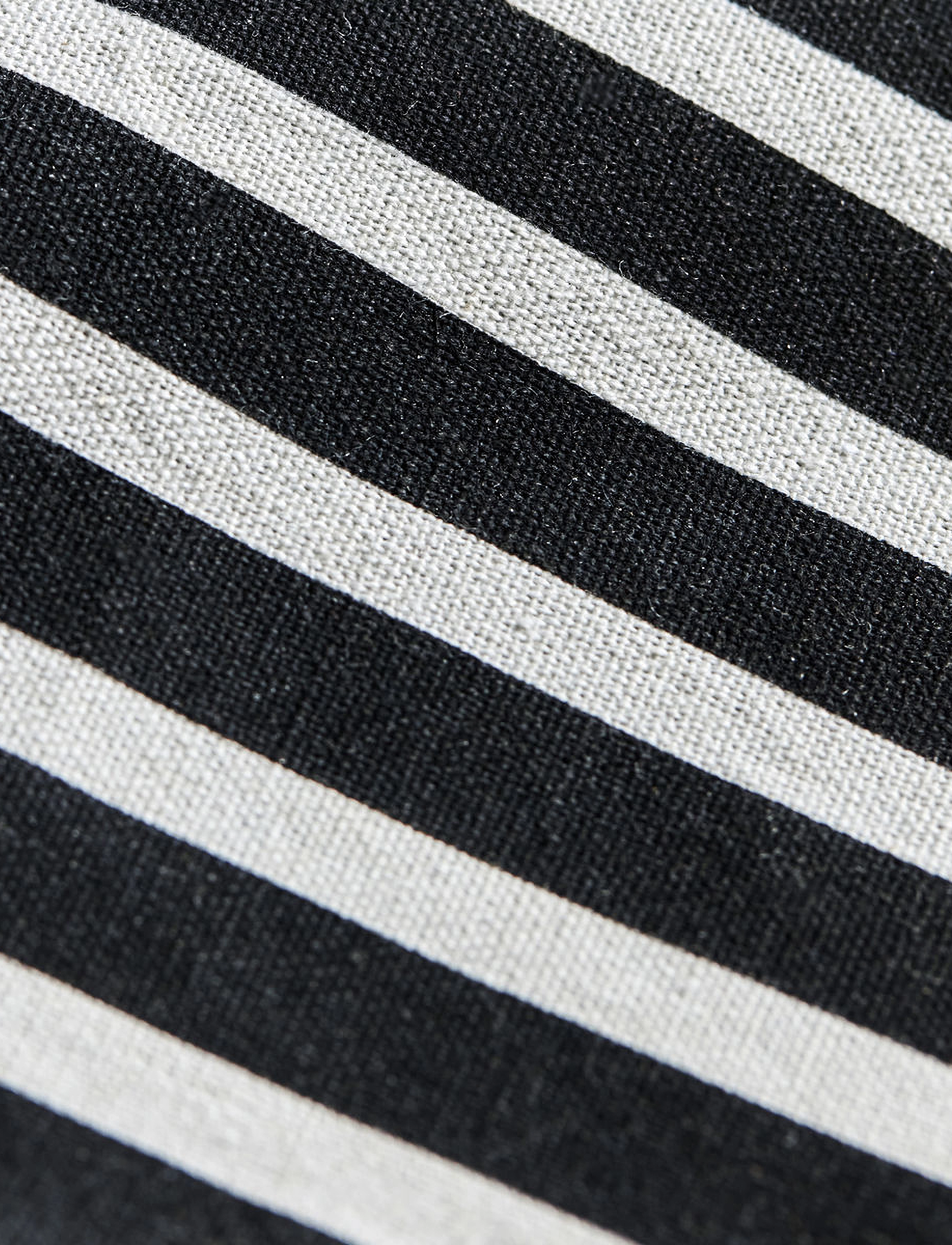 house doctor - Opbevaring, HDCanva, Sort/Råhvid - black/off-white - 2