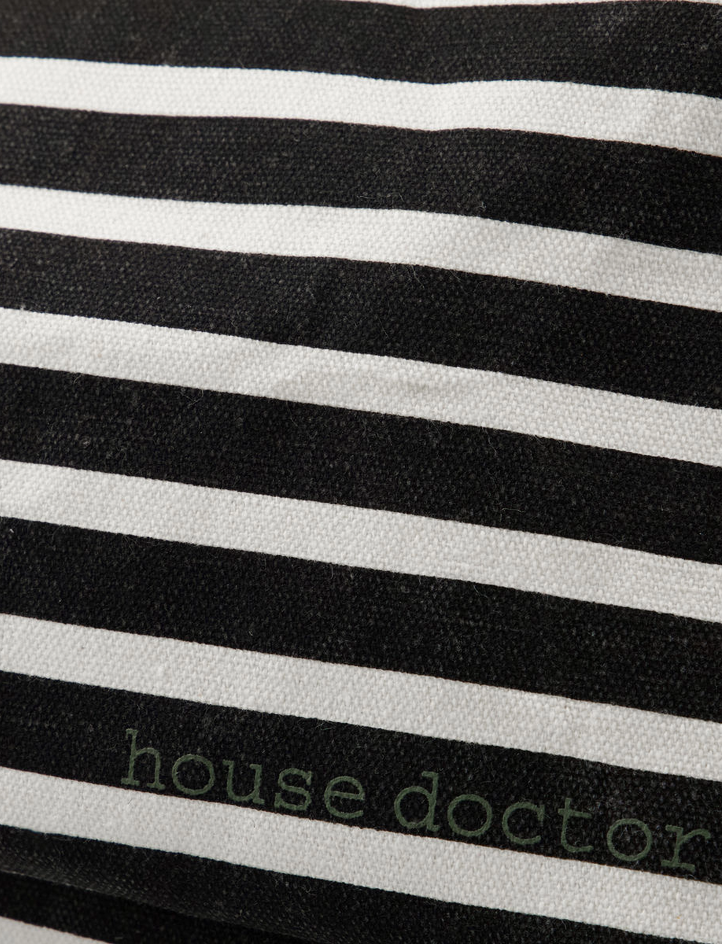 house doctor - Opbevaring, HDCanva, Sort/Råhvid - black/off-white - 3