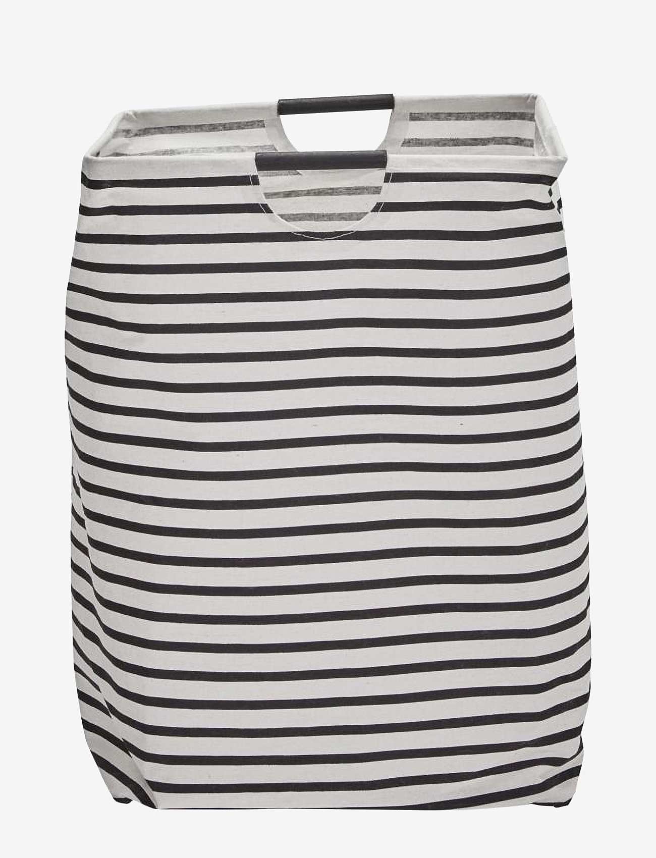 house doctor - Laundry bag, HDstripes, Black/White - black/white - 0