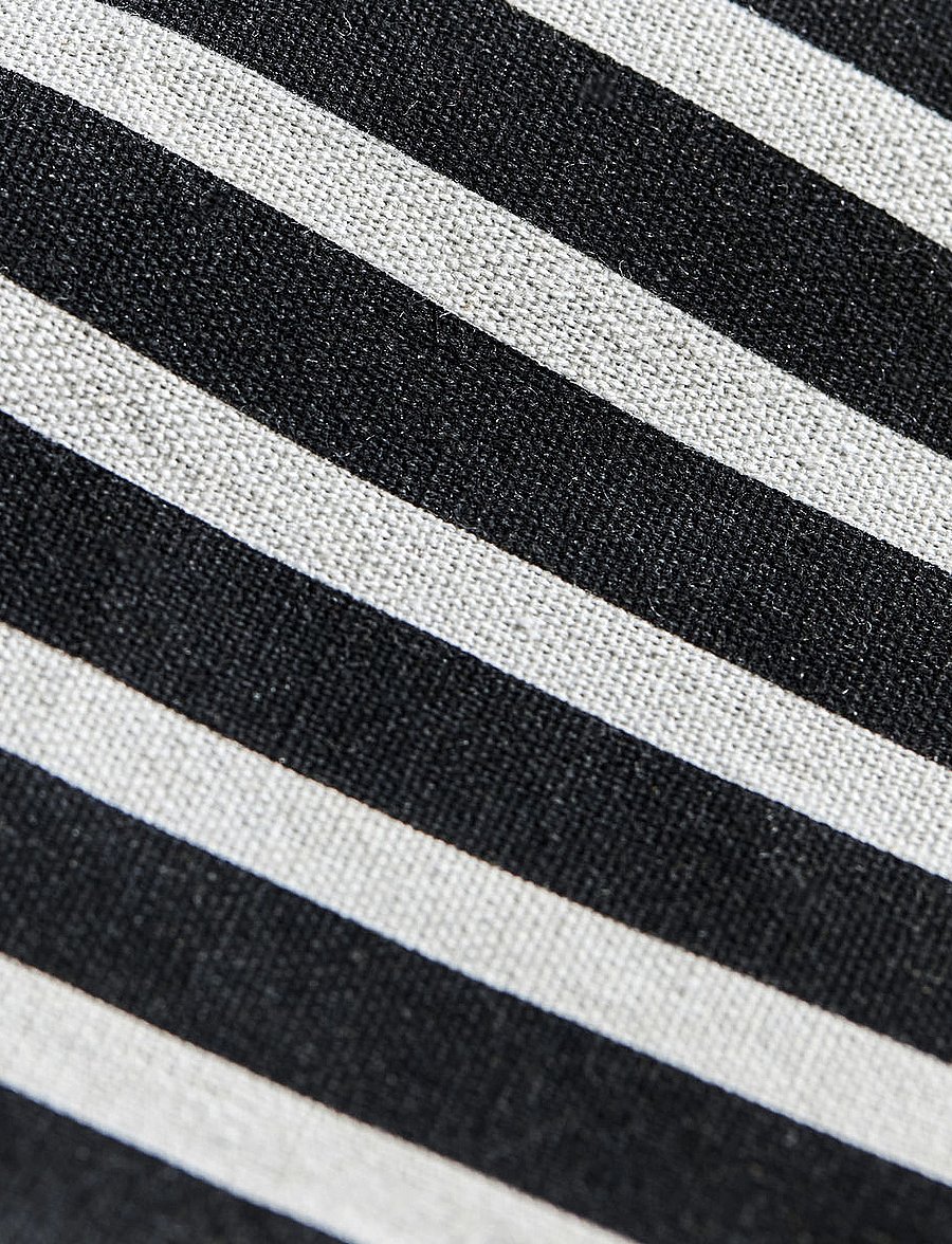 house doctor - Laundry bag, HDstripes, Black/White - black/white - 2