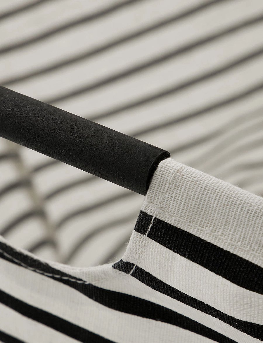 house doctor - Laundry bag, HDstripes, Black/White - black/white - 3
