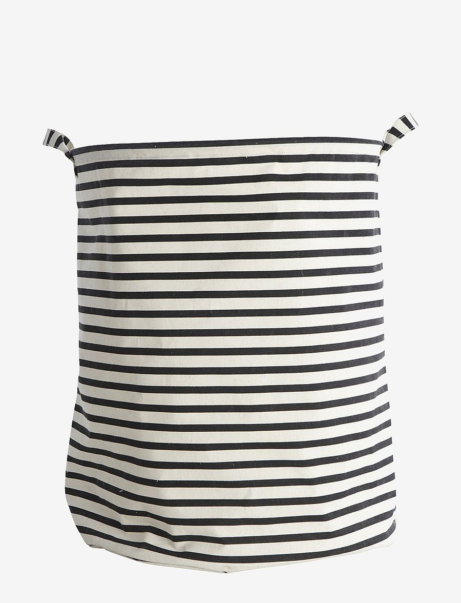 house doctor - Laundry bag, HDStripes, Black - wäschekörbe - black - 2