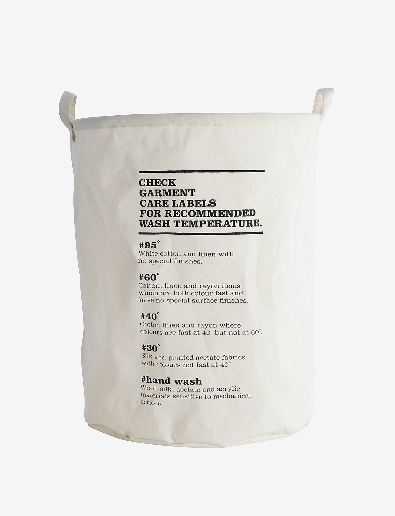 house doctor - Wash Instructions Laundry bag - wäschekörbe - no color - 1