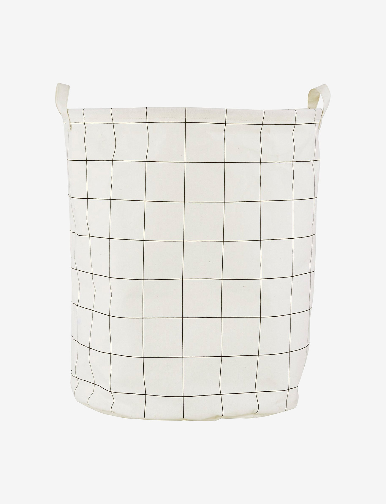 house doctor - Squares Laundry bag/Black - skalbinių krepšiai - white/black - 1