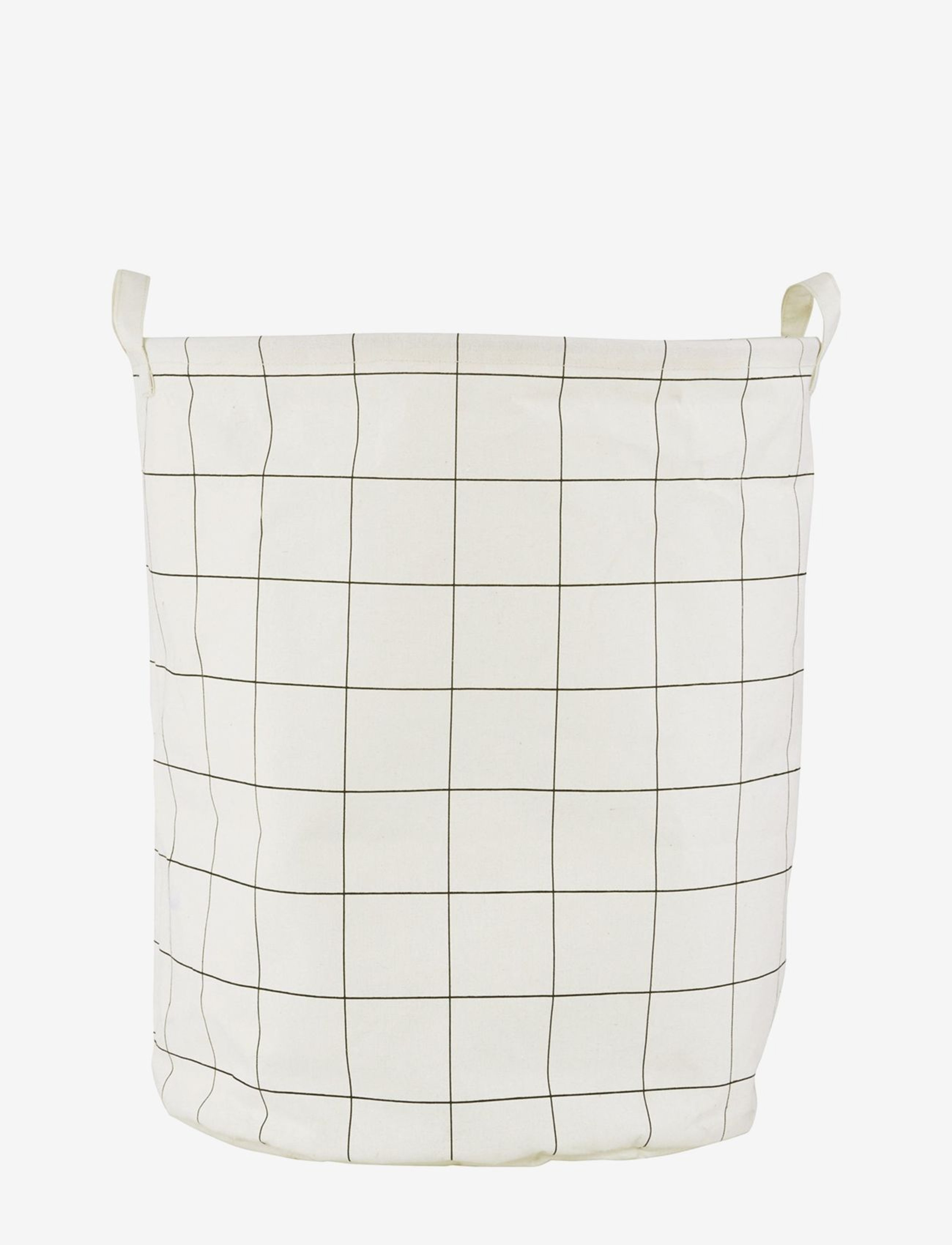 house doctor Squares Laundry bag/Black - Ladustamine - WHITE/BLACK / cream