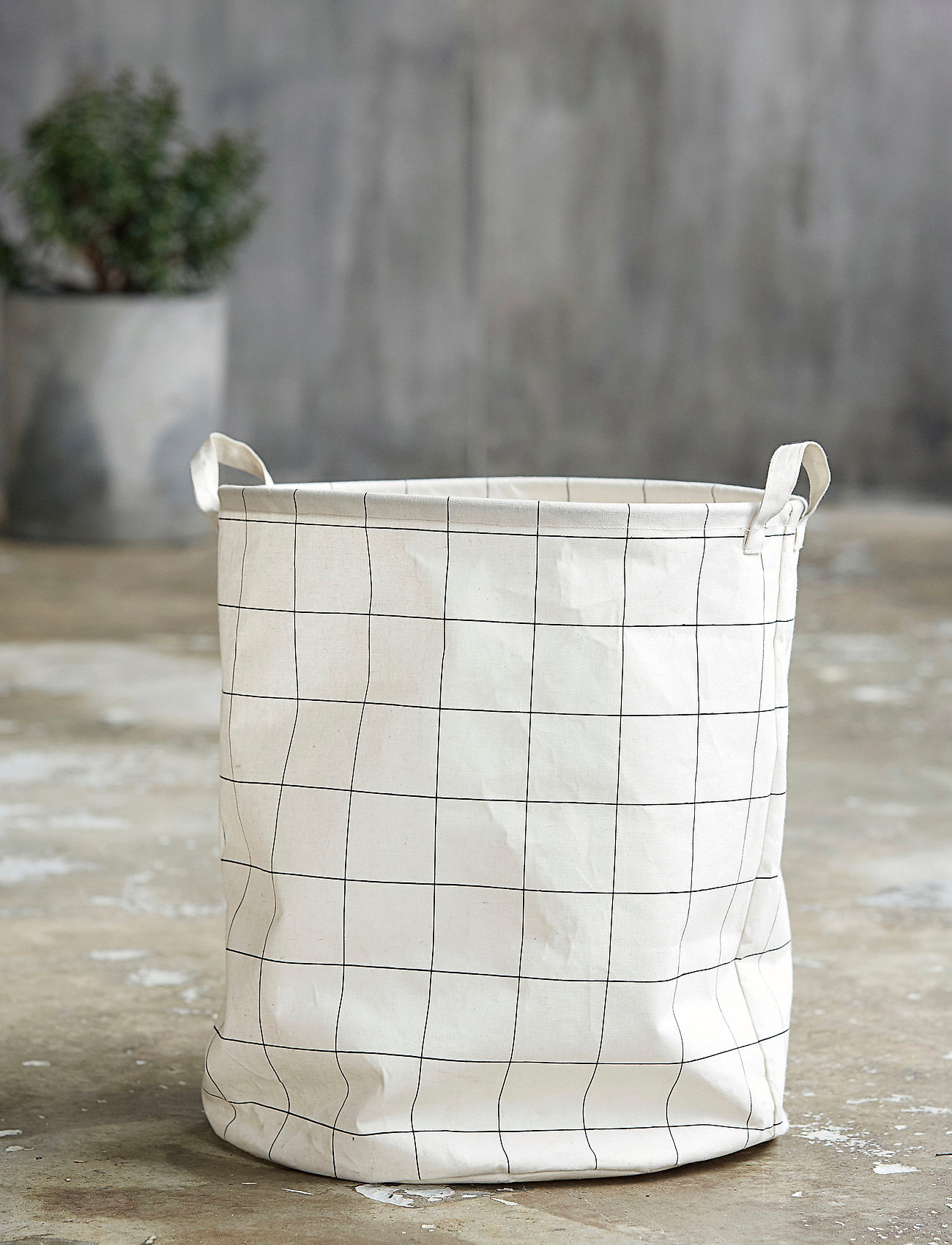 house doctor Squares Vasketøjspose, 50X40 cm, Storage, Creme - Laundry Baskets, Homeware