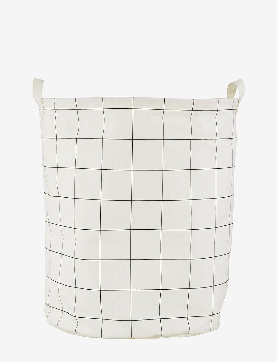 house doctor - Laundry bag, HDSquares, White, Blac - pesukorvid - white/black - 1