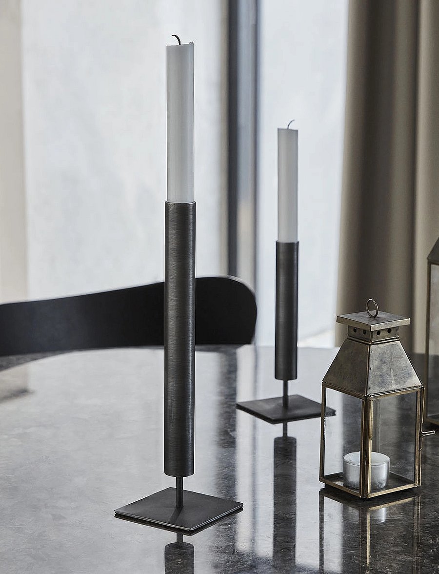house doctor - Candle stand, HDKolo, Black - black - 2