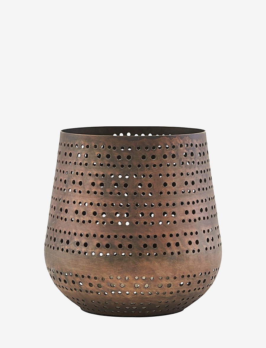 house doctor - Perfo Tealight holder - copper - 0