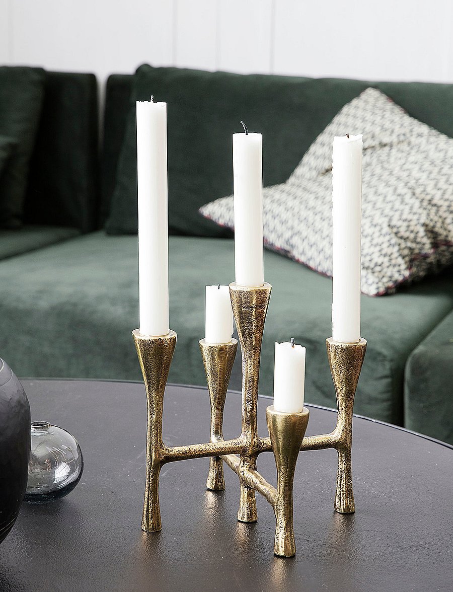 house doctor - Candle stand, HDTristy, Brass finis - nach preis einkaufen - brass finish - 2