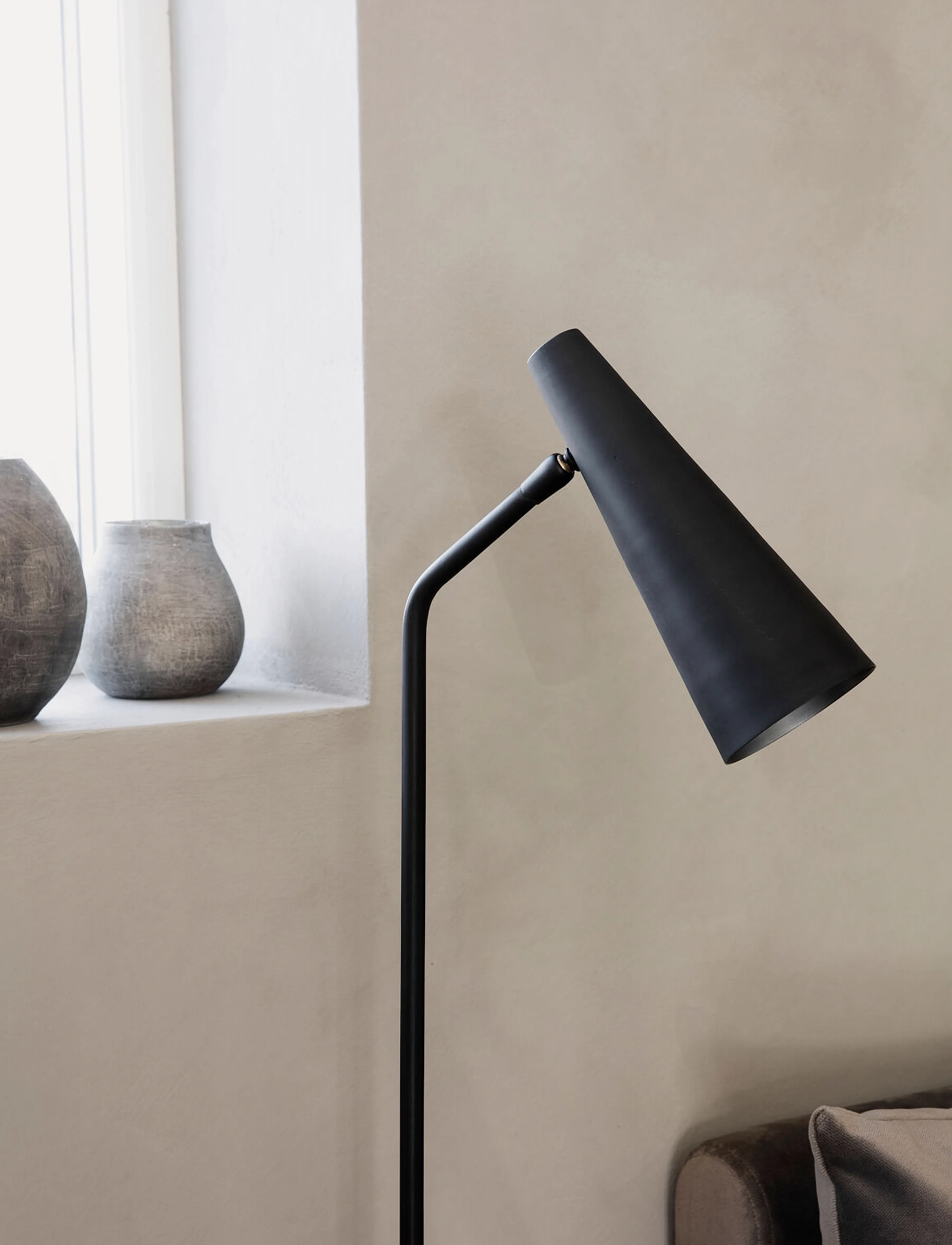 house doctor - Floor lamp, HDPrecise, Matte black - matte black - 2