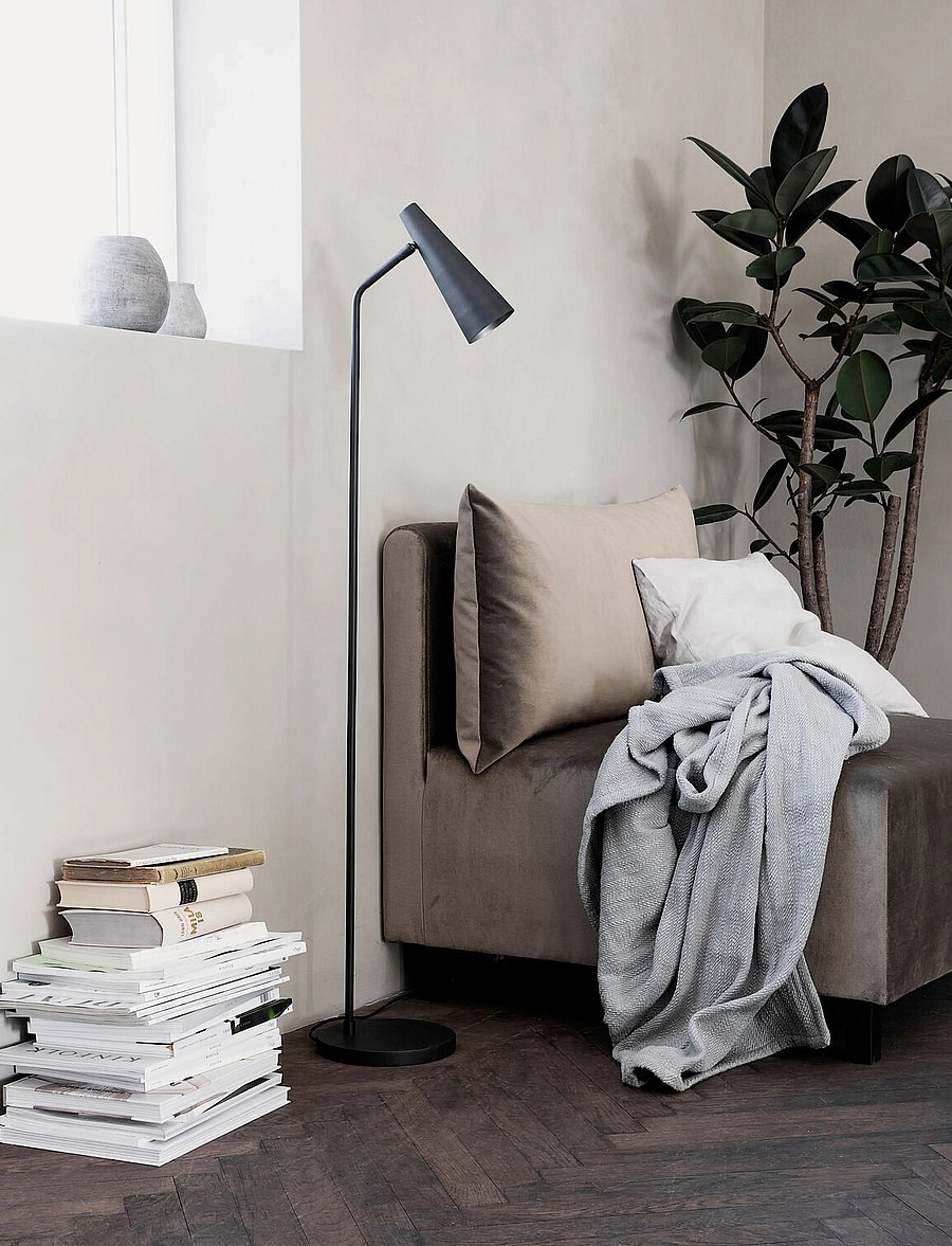 house doctor - Floor lamp, HDPrecise, Matte black - stehlampen - matte black - 3