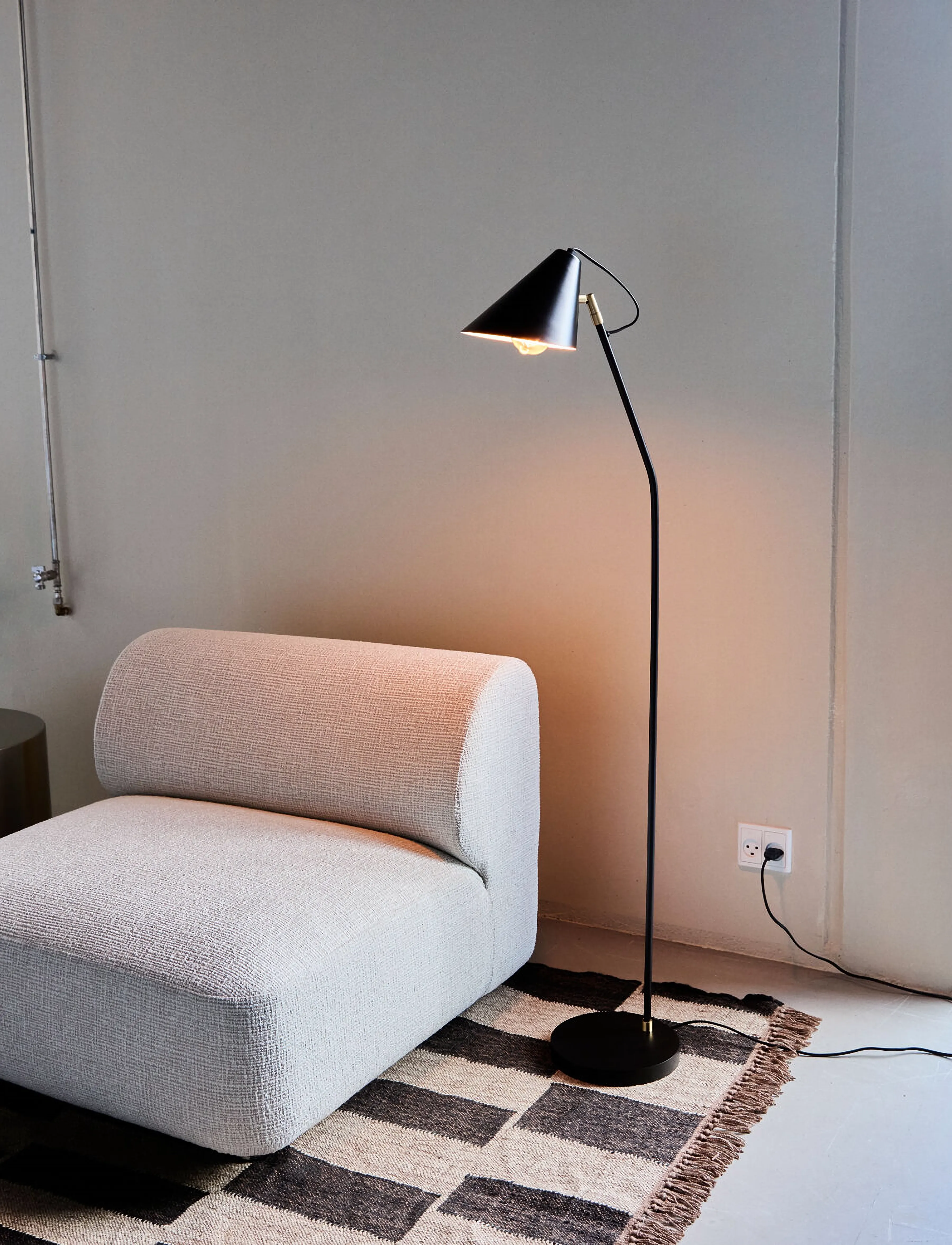 house doctor Floor Lamp, Hdclub, Black, One Size, Black, Lamper > Gulvlamper, Unisex