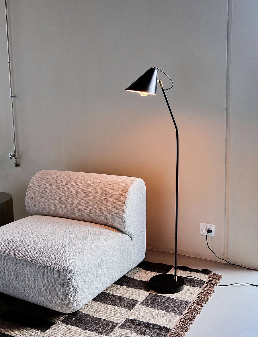 house doctor - Floor lamp, HDClub, Black - stehlampen - black - 1