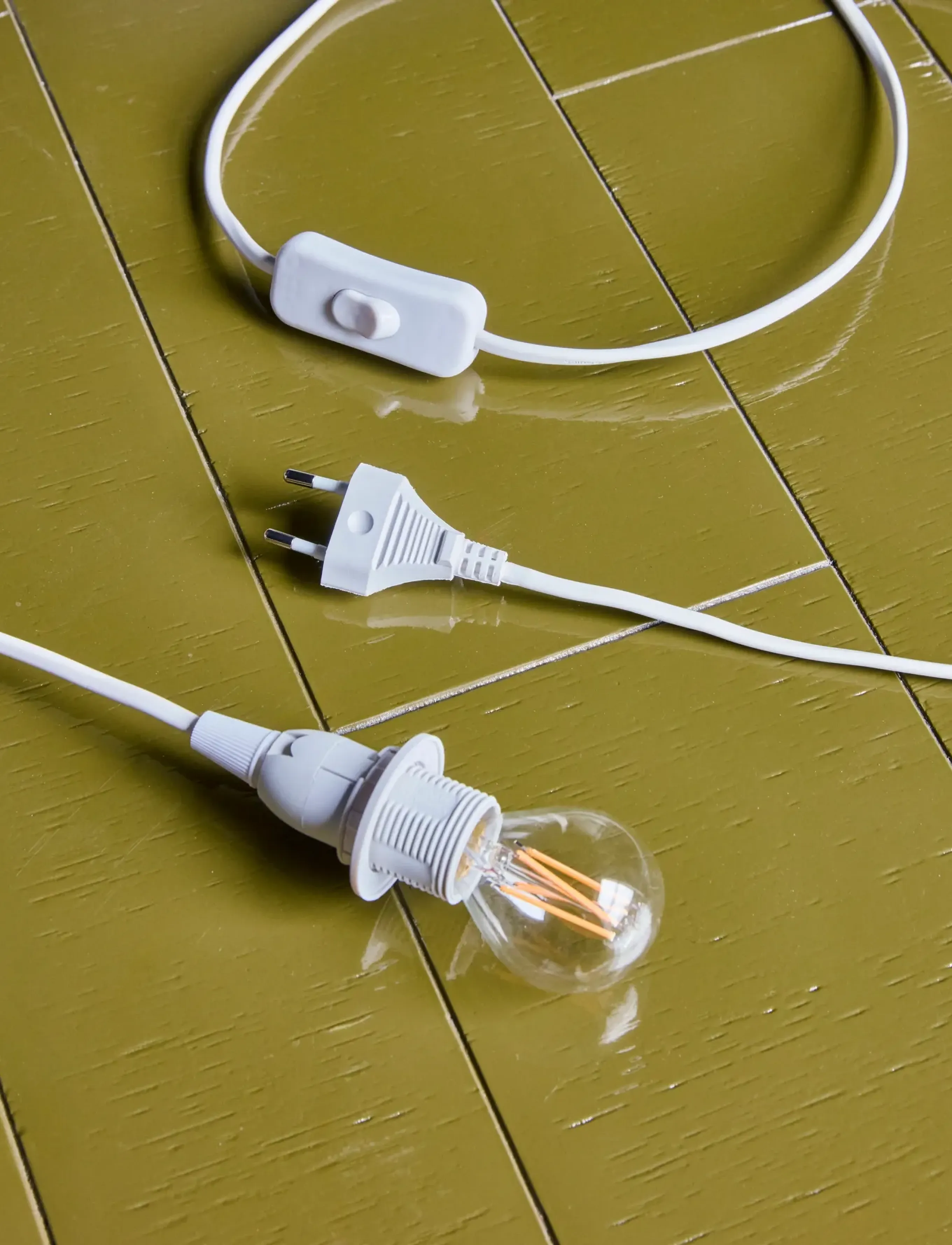 house doctor E14 Socket, Hdbursa, White, 400X15X10 cm, Christmas Decoration, Weiß - Accessories, Homeware