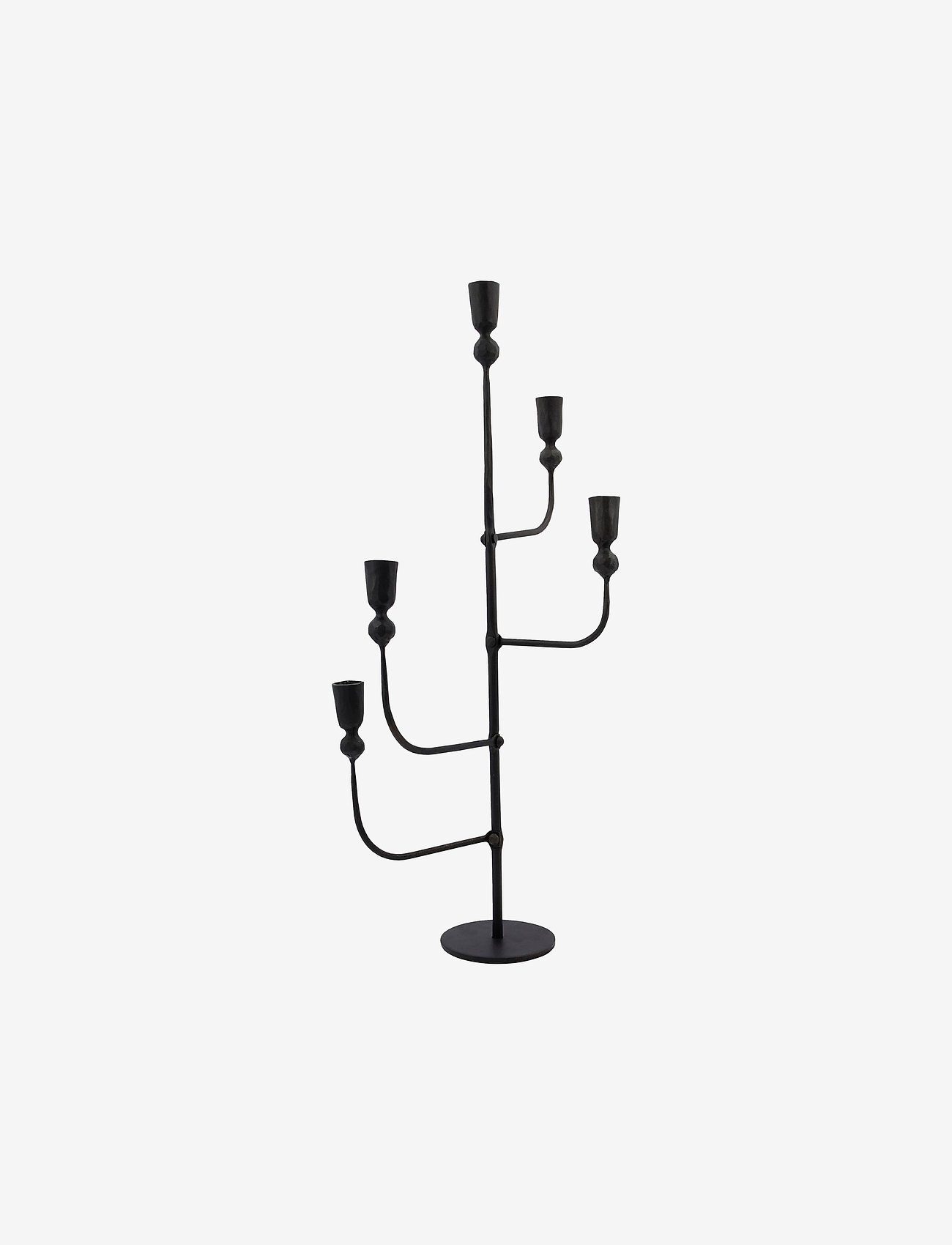 house doctor - Ira Candle stand w. 5 cups - black - 0
