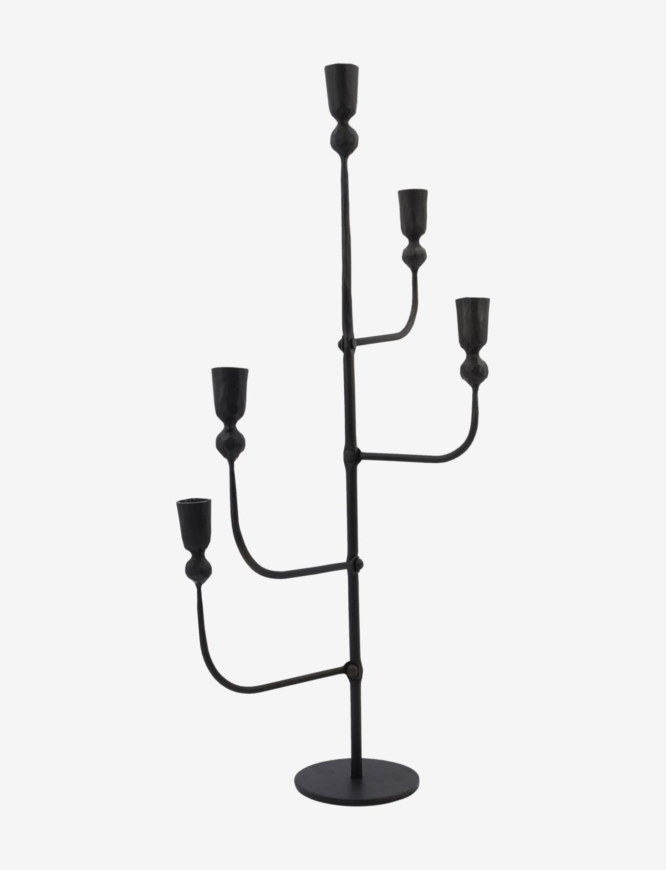 house doctor - Ira Candle stand w. 5 cups - black - 1