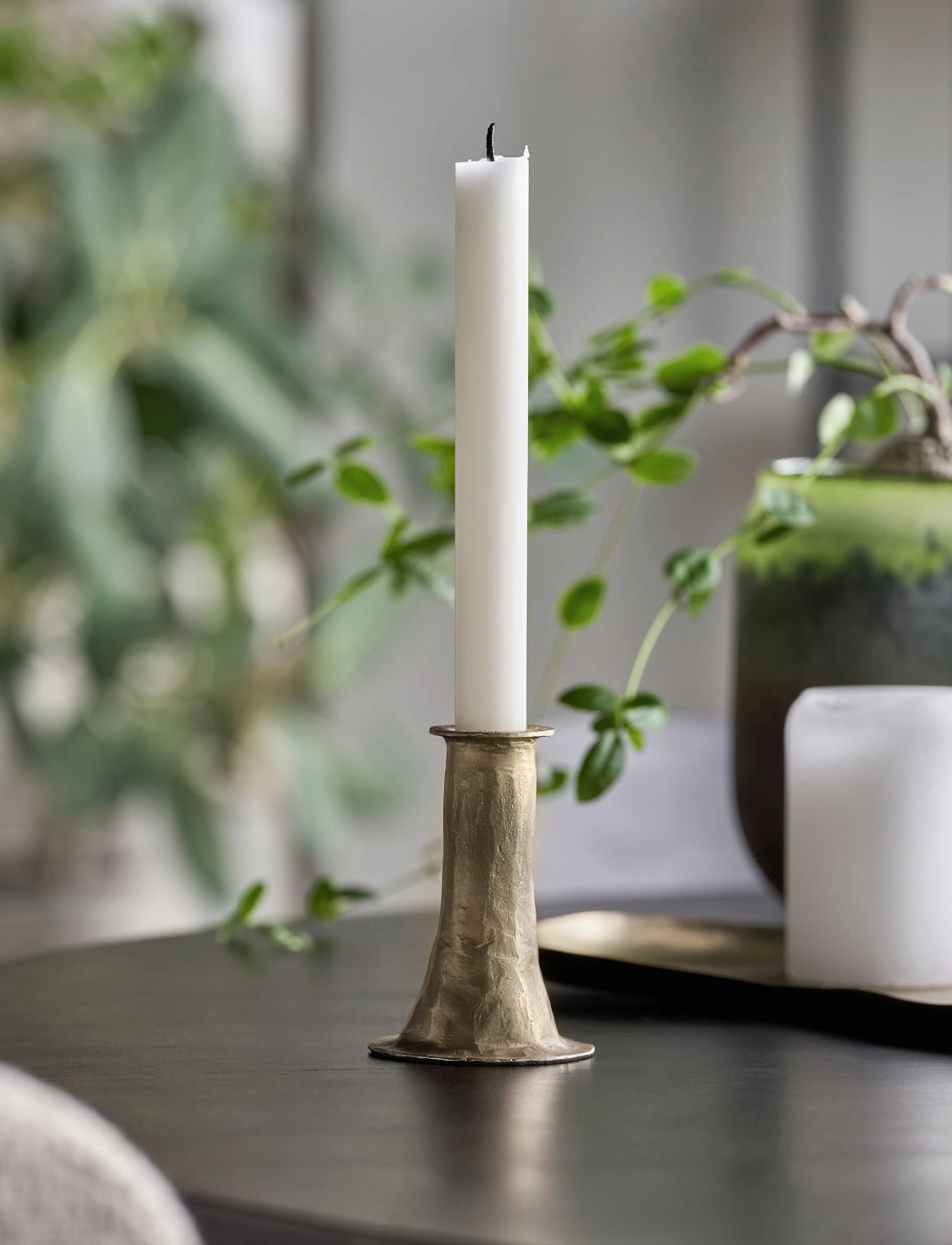 house doctor Candle Holder, Hdticca, Antique Gol, 6.5X6.5X9 cm, Gold, Lysestager & Lanterner > Lysestager, Unisex