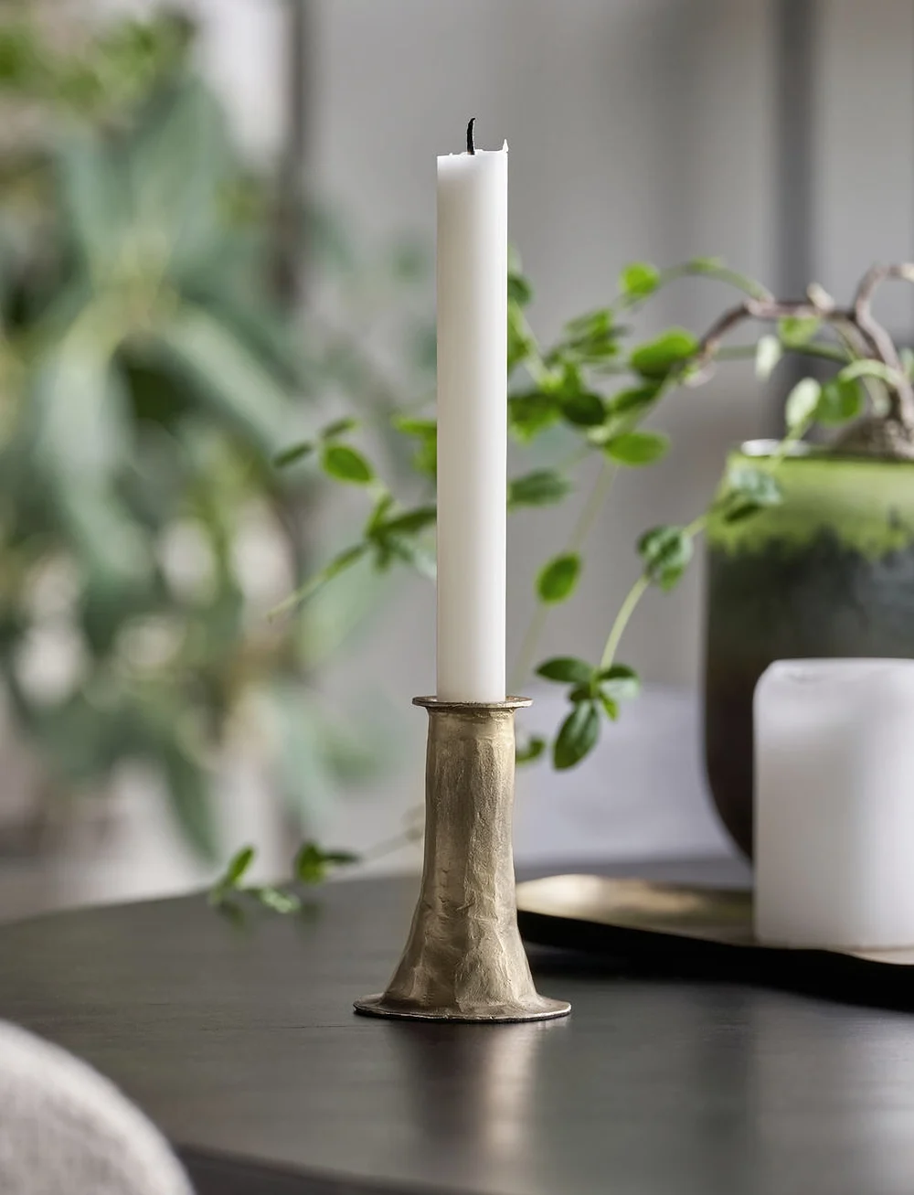 house doctor - Candle holder, HDTicca, Antique gold - lysestager - antique gold - 1