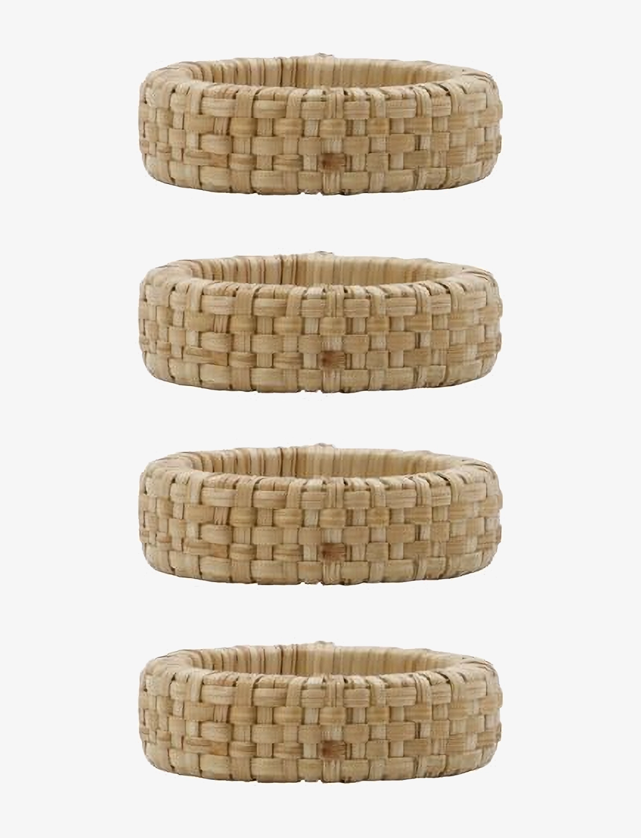 HOUSE DOCTOR Serviette Rings, Hdkind, Nature Braun - 5X5X1.5CM - Unisex