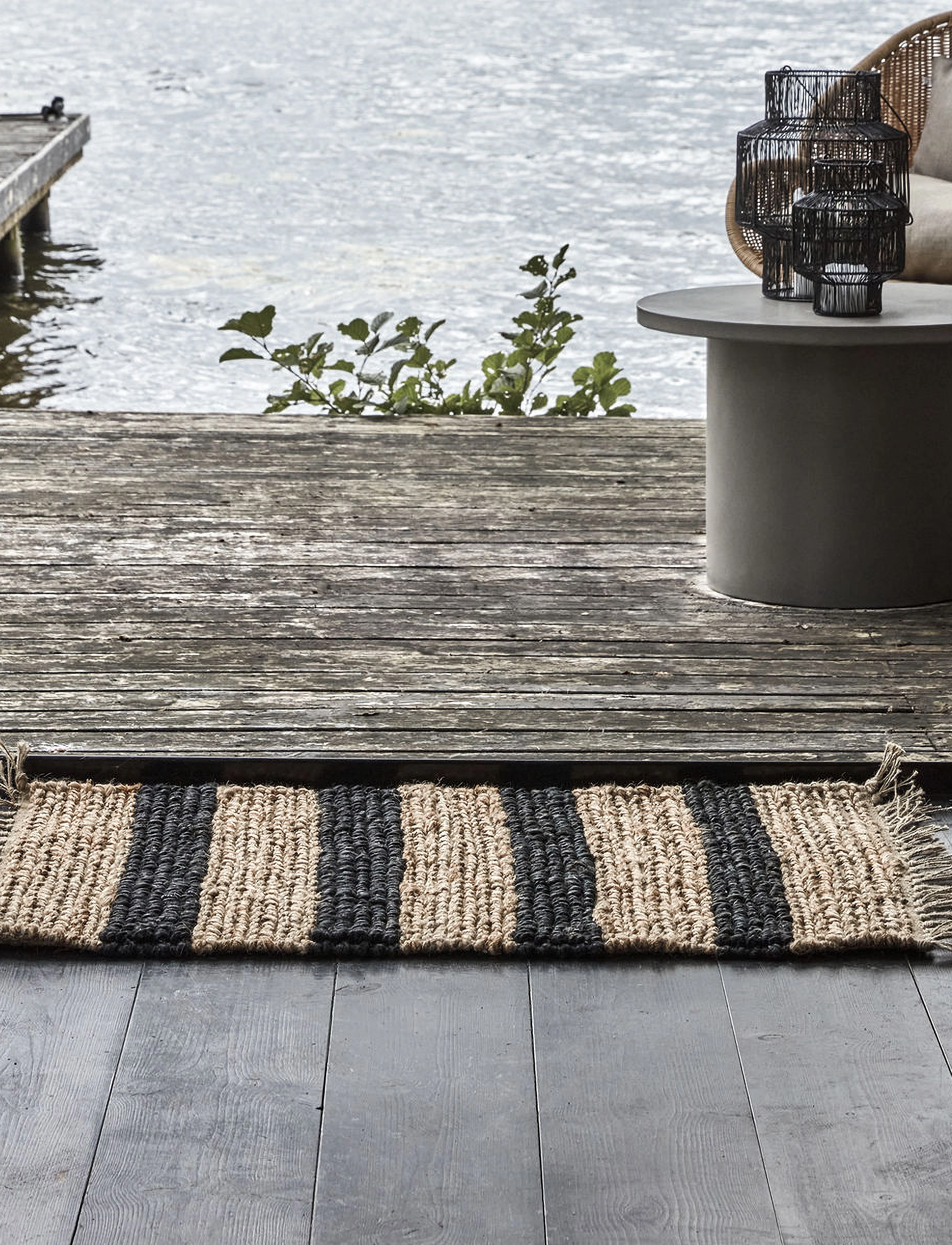 house doctor - Rug, HDRimi, Nature/Black - nature/black - 1