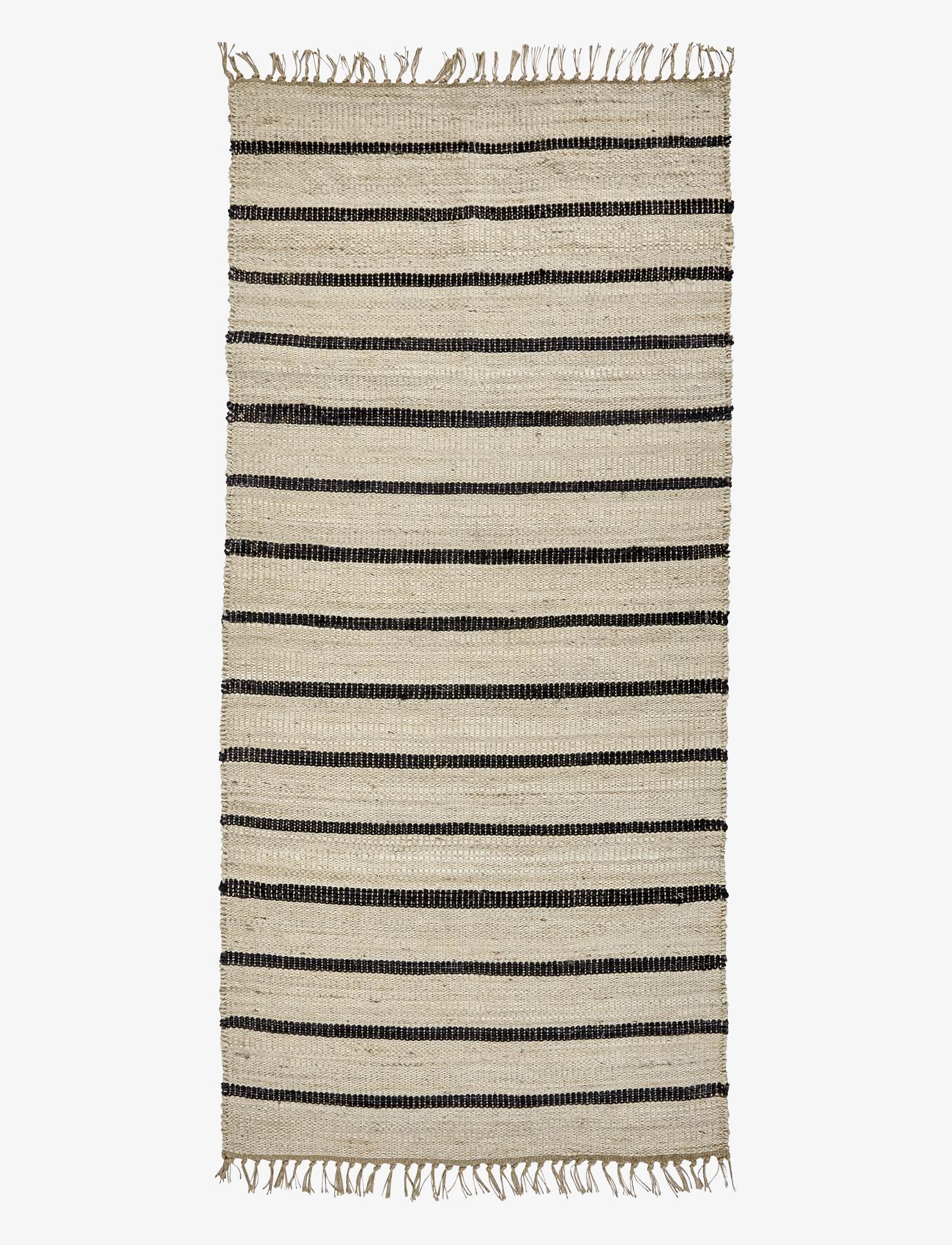 HOUSE DOCTOR Tæppe, Hdsima, Sort/Natural Beige - 200X90CM - Unisex