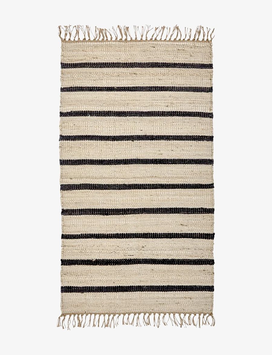 house doctor - Rug, HDSima, Black, Natural - puuvillased vaibad & kaltsuvaip - black/natural - 1