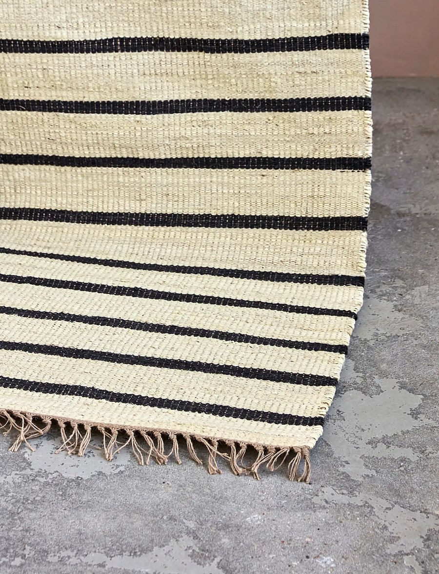 house doctor - Rug, HDSima, Black, Natural - muud vaibad - black - 0