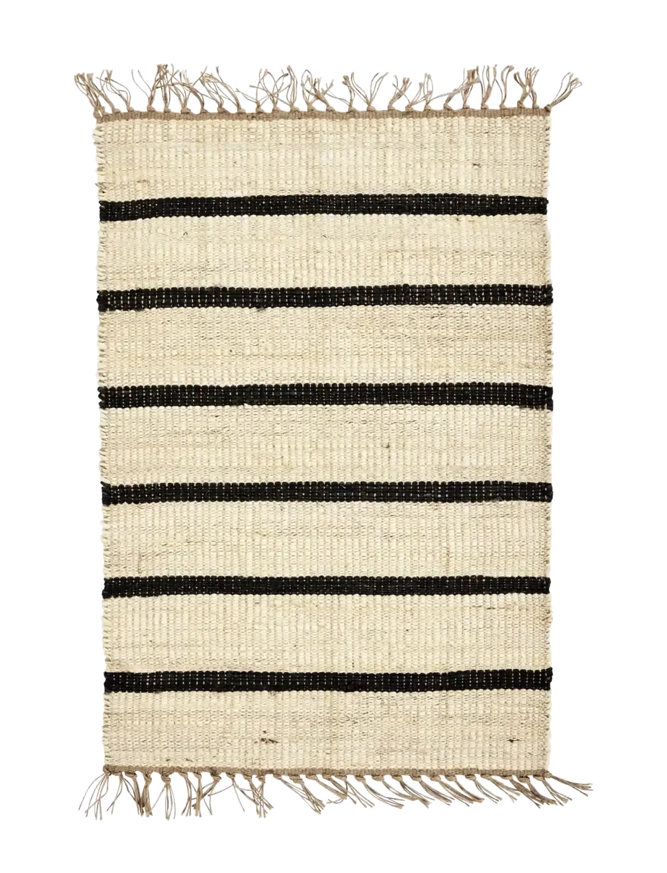 house doctor Rug, HDSima, Black, Natural - Dörrmattor - BLACK / beige