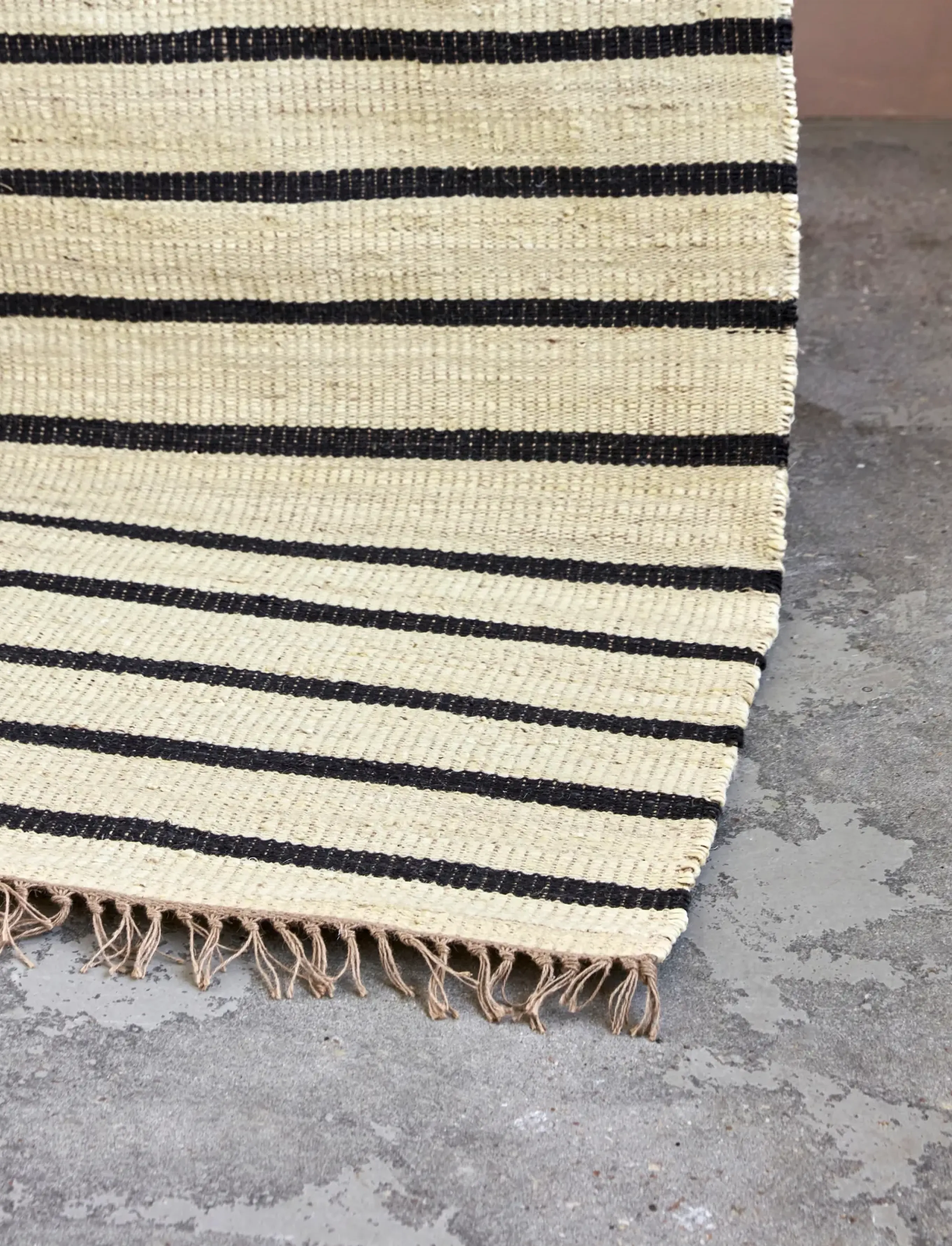house doctor - Rug, HDSima, Black, Natural - dörrmattor - black - 0