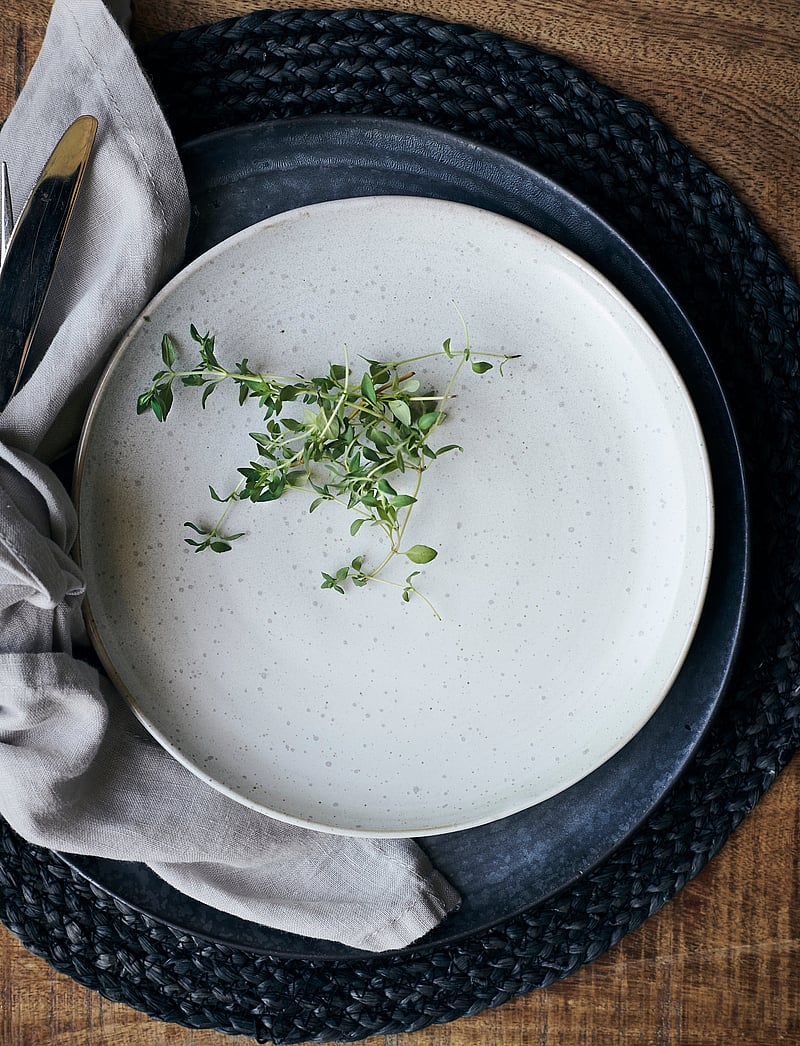 house doctor - Pion Lunch plate - väikesed taldrikud - grey/white - 0