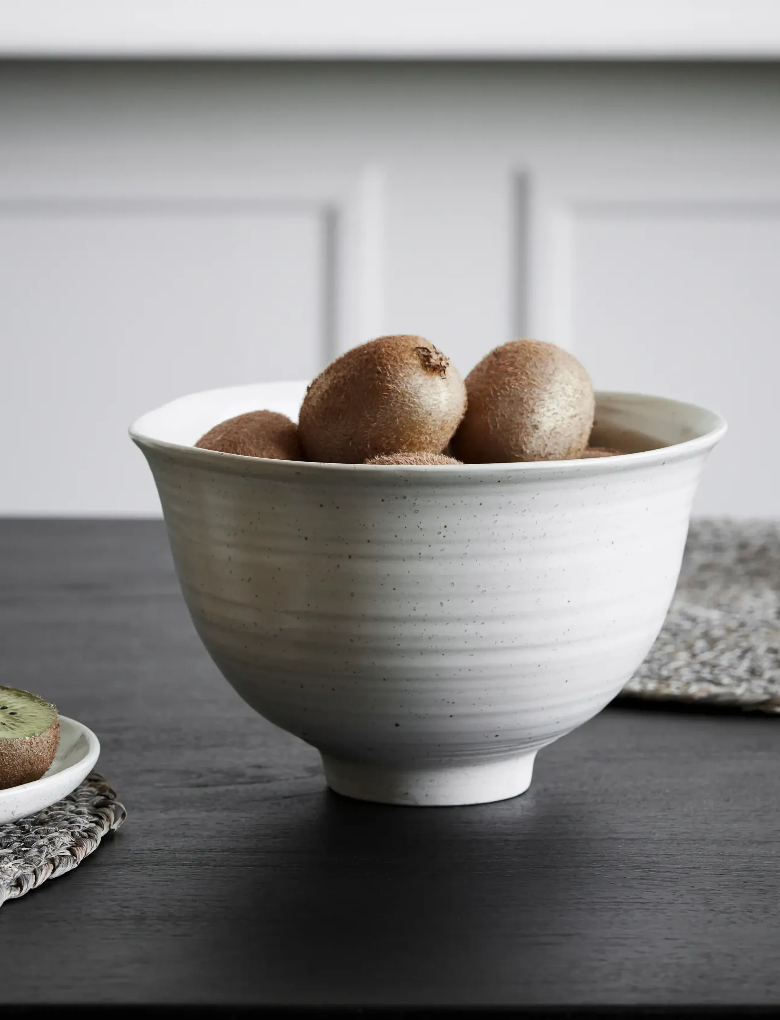 house doctor - Bowl, HDPion, Grey, White - dekoschalen - grey - 0