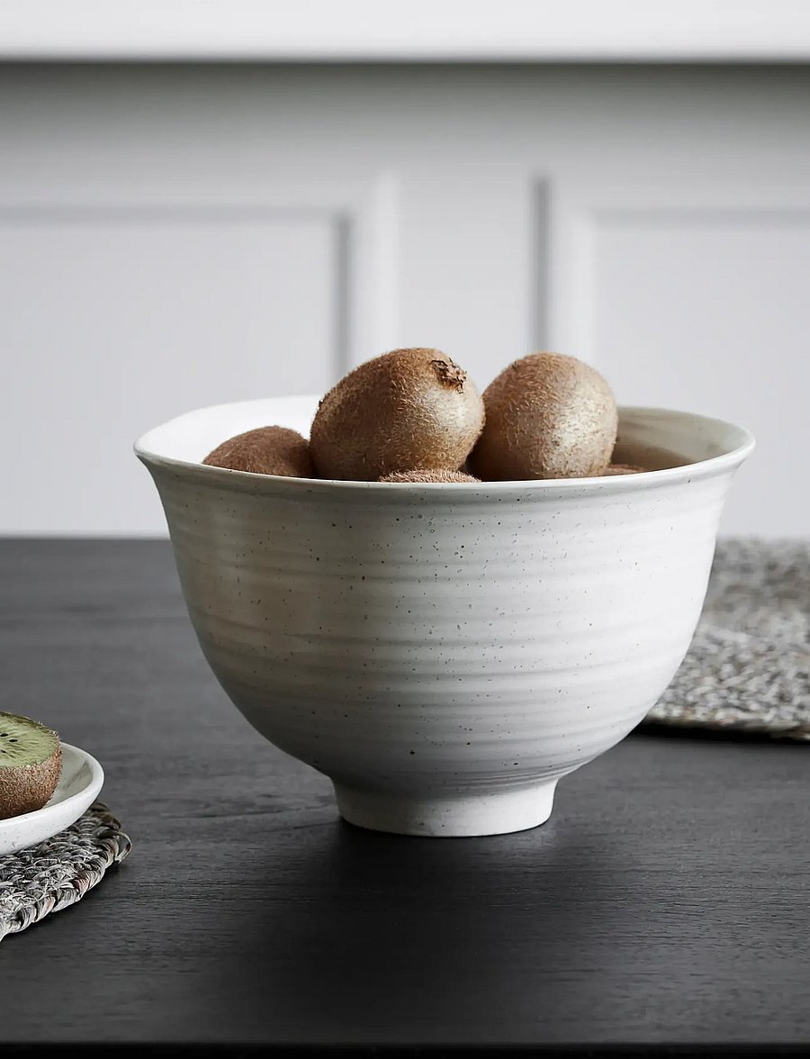 house doctor - Bowl, HDPion, Grey, White - dekoratyviniai padėklai - grey - 0