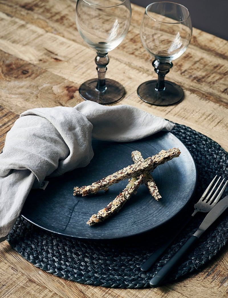 house doctor - Pion Dinner plate - madalaimad hinnad - black/brown - 1