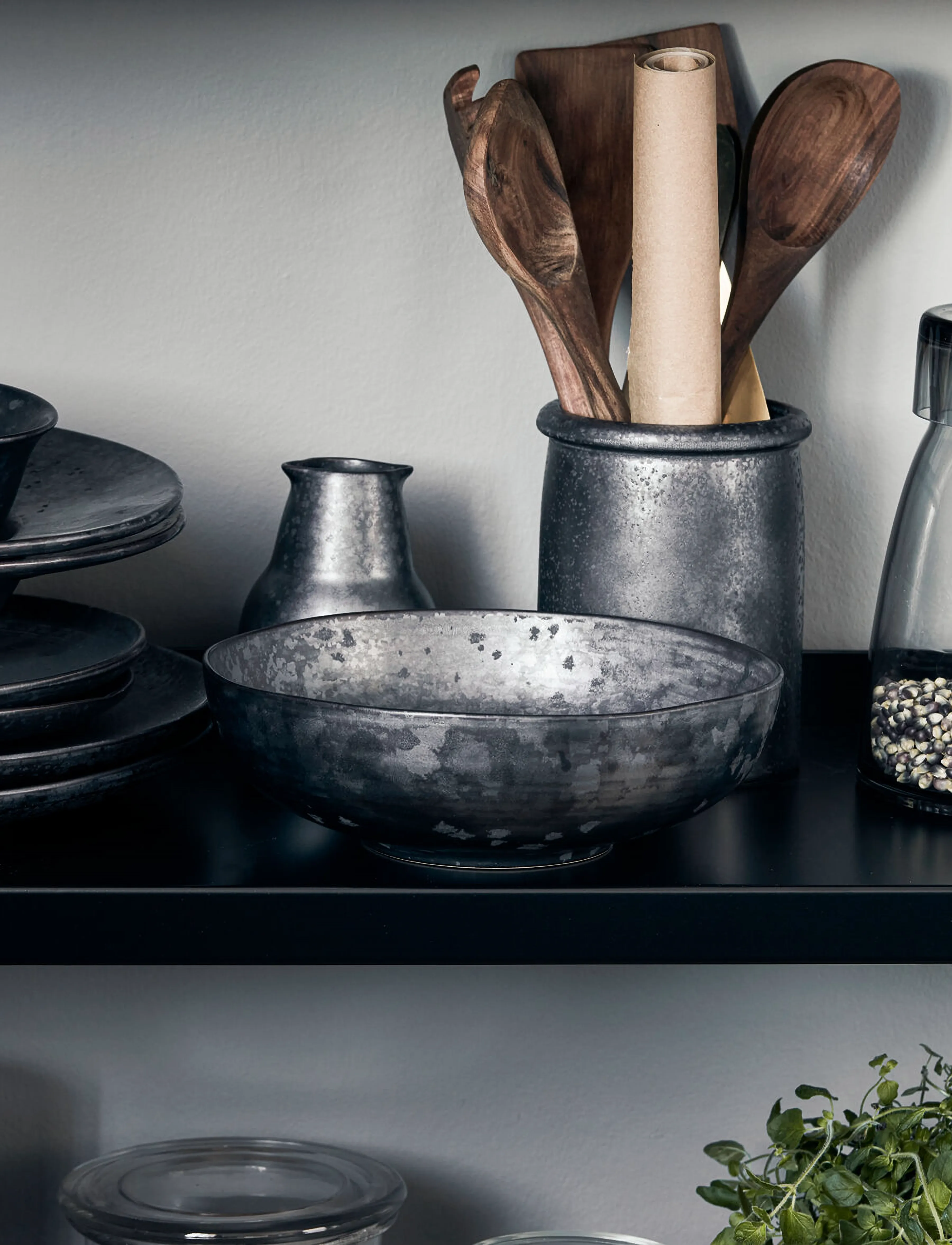 house doctor - Bowl, HDPion, Black, Brown - serveringsskåle - black - 2