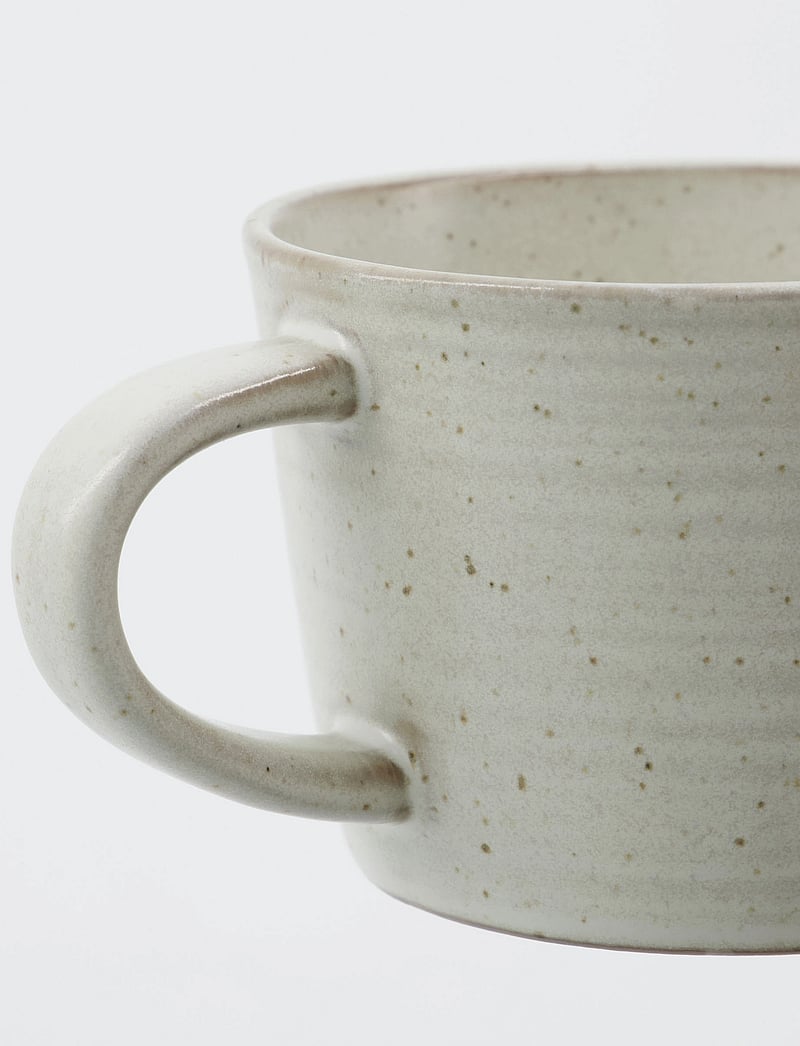 house doctor - Cup w. saucer, Pion, Grey/White - osta hinna alusel - grey/white - 2