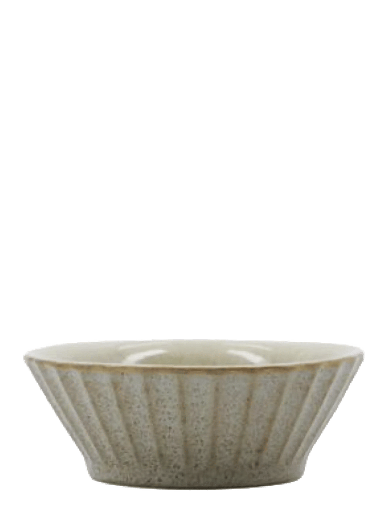 house doctor - Bowl, HDPleat, Grey, Brown - hommikusöögikausid - grey/brown - 1