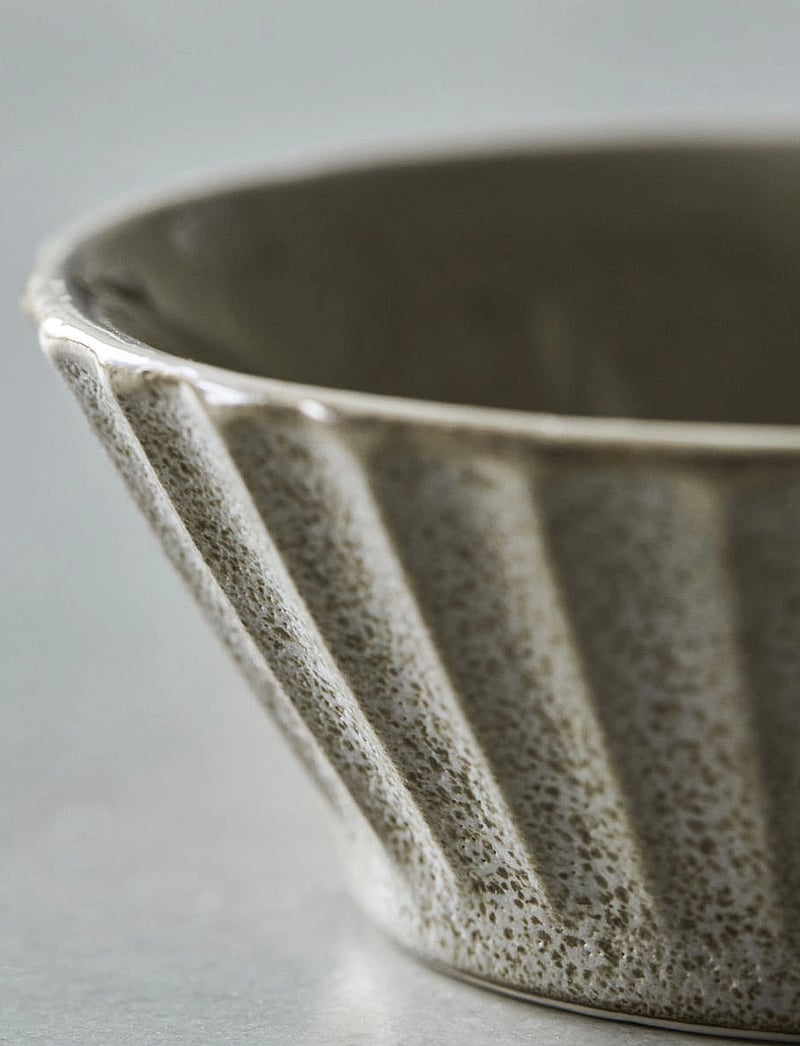 house doctor - Bowl, HDPleat, Grey, Brown - hommikusöögikausid - grey/brown - 2