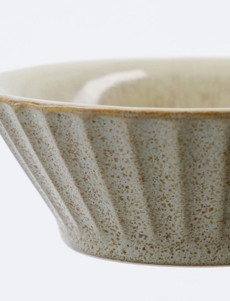 house doctor - Bowl, HDPleat, Grey, Brown - hommikusöögikausid - grey/brown - 3
