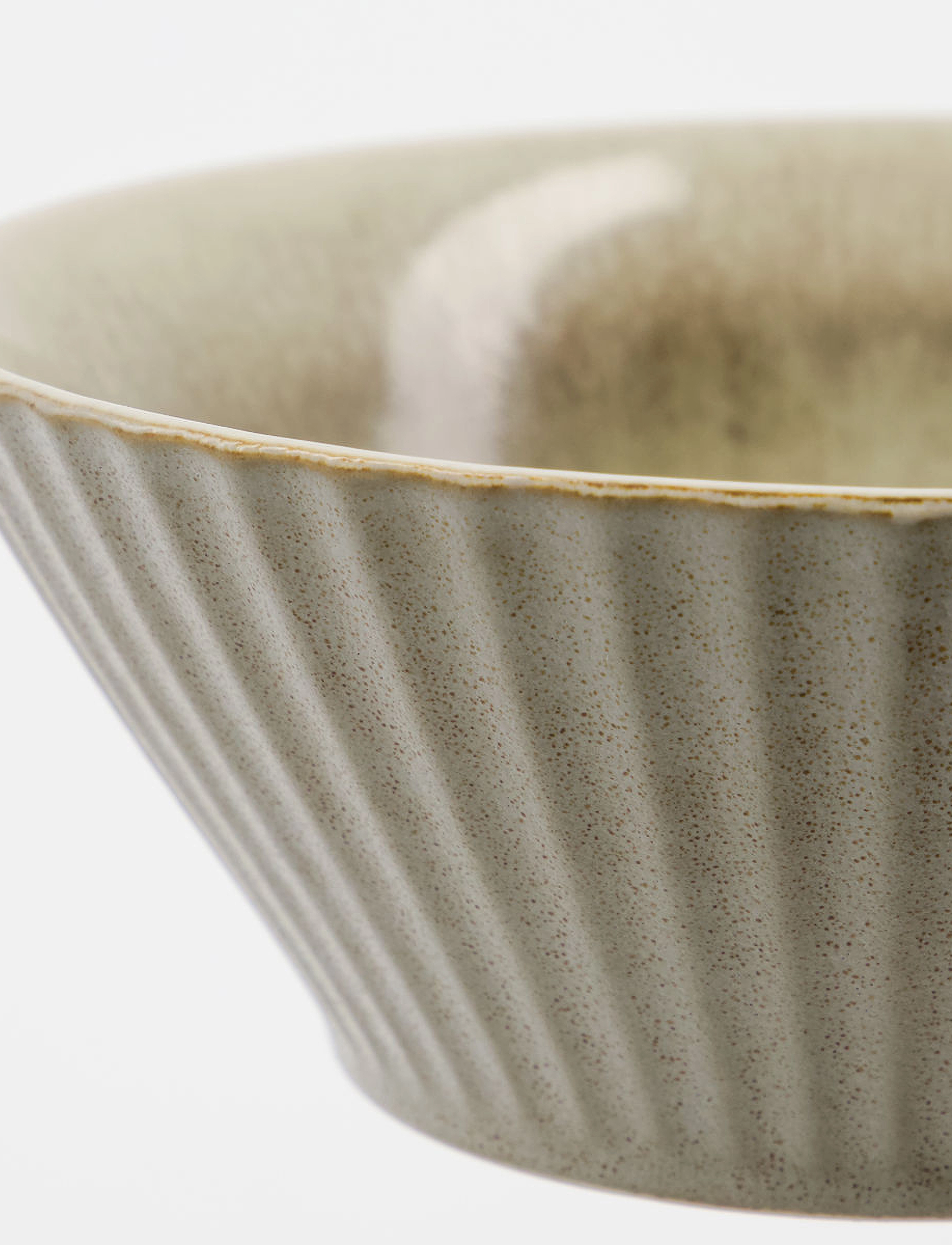 house doctor - Bowl, HDPleat, Grey, Brown - morgenmadsskåle - grey/brown - 3