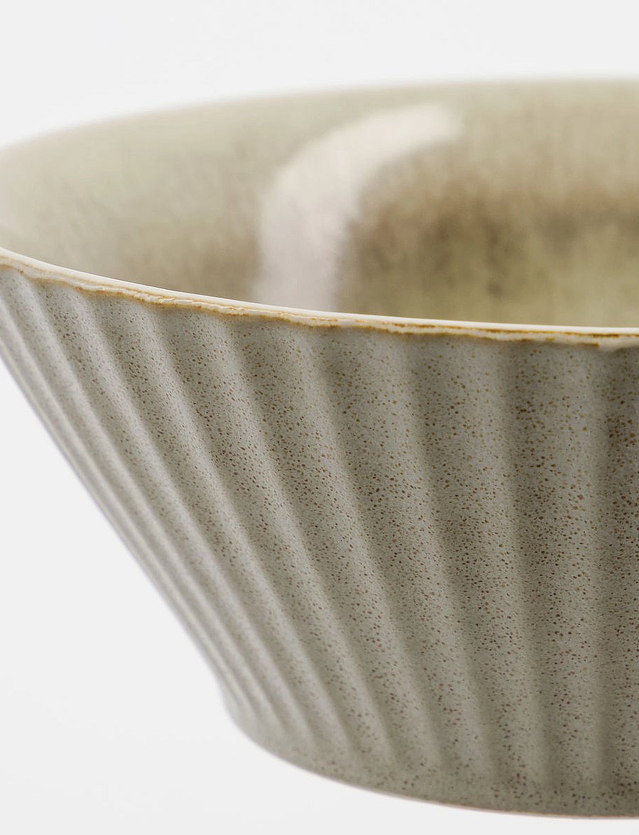 house doctor - Bowl, HDPleat, Grey, Brown - hommikusöögikausid - grey/brown - 3