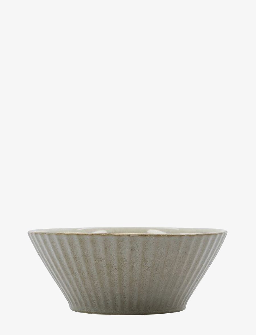 house doctor - Bowl, HDPleat, Grey, Brown - hommikusöögikausid - grey/brown - 1