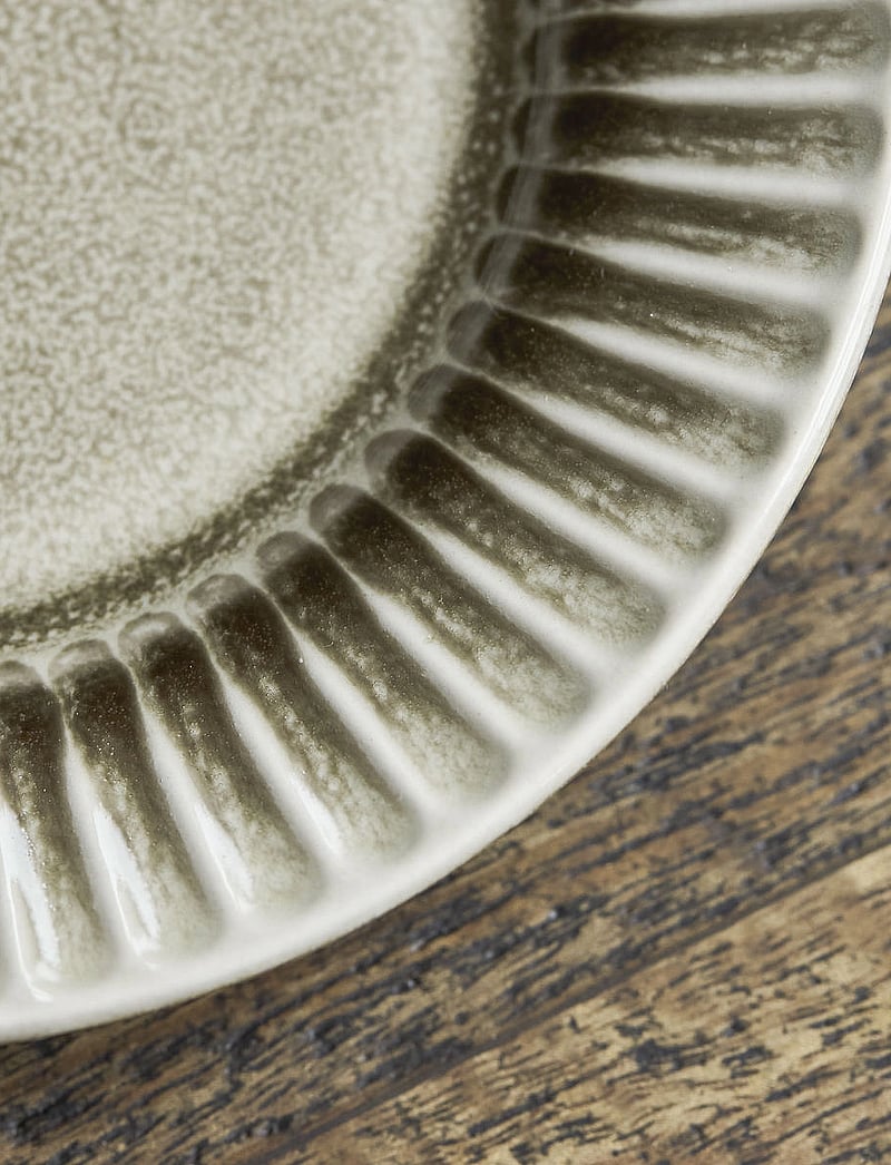 house doctor - Cake plate, HDPleat, Grey, Brown - kuchenplatten - grey/brown - 2