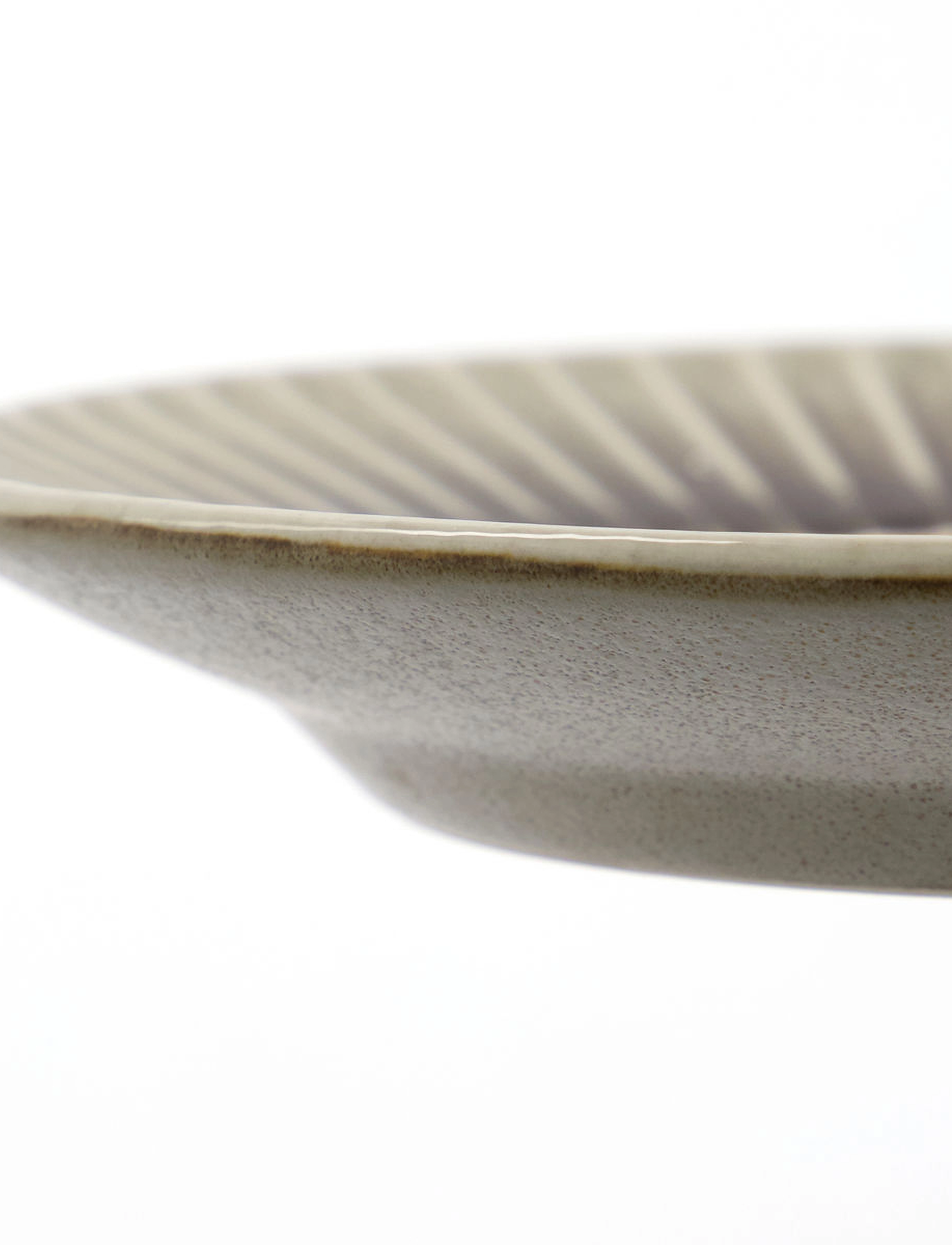 house doctor - Cake plate, HDPleat, Grey, Brown - kökudiskar - grey/brown - 3