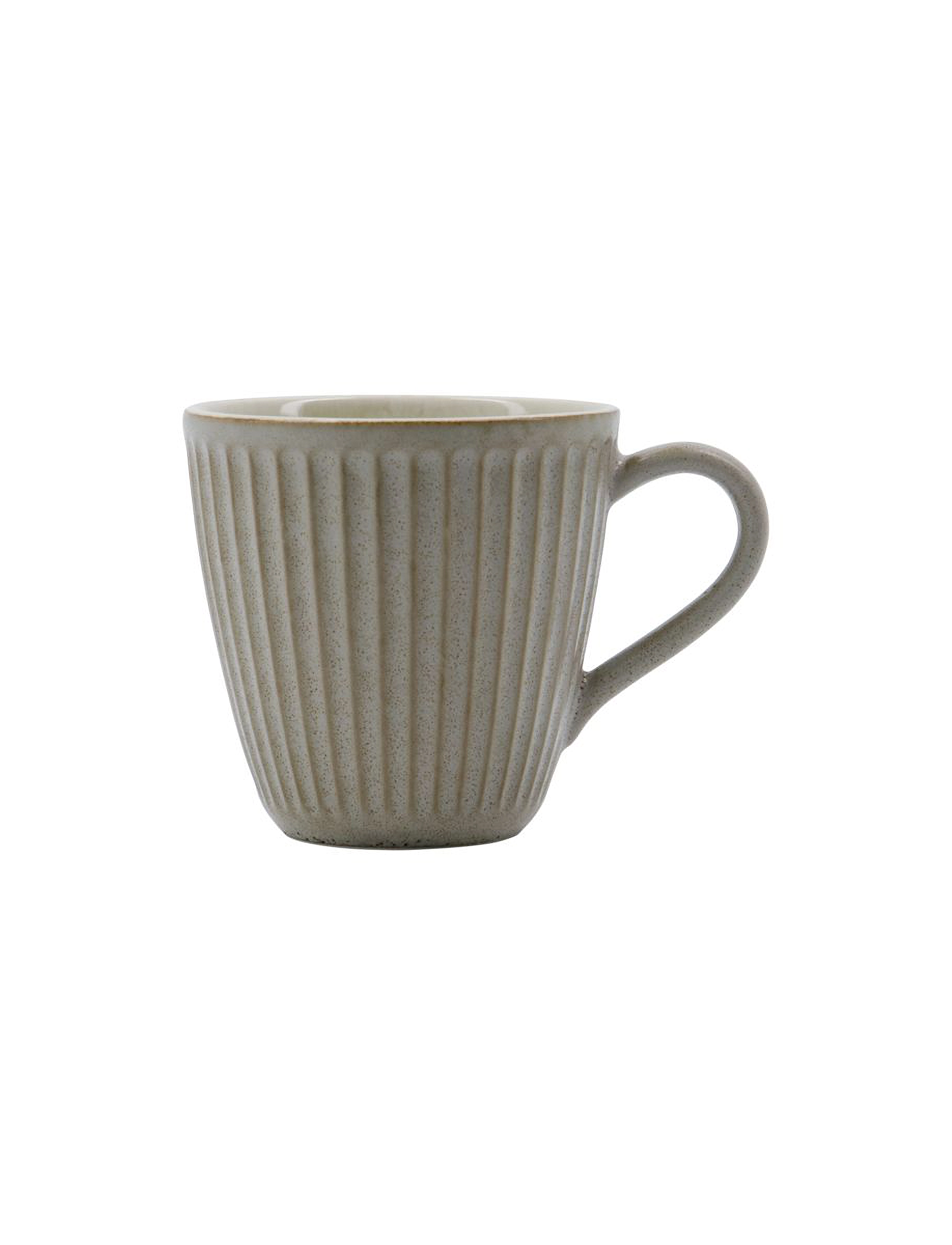 house doctor Mug, Hdpleat, Grey, Brown, Coffee Kop, Grå, Str: 9X9X9CM