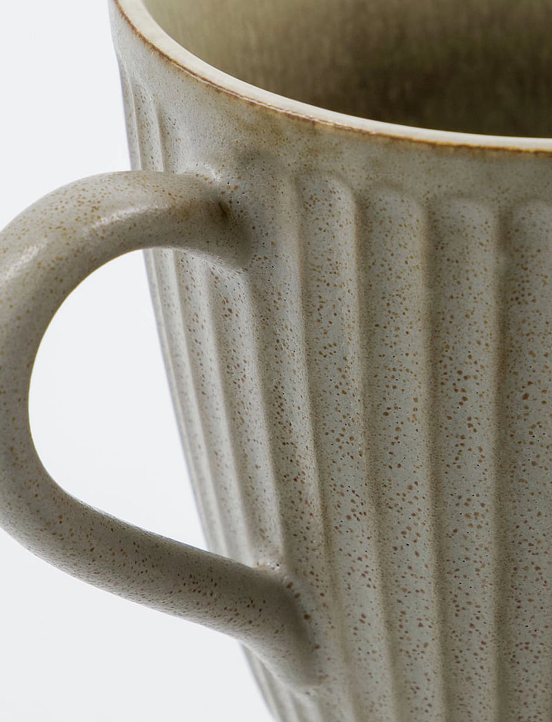 house doctor - Mug, HDPleat, Grey/Brown - kohvitassid - grey/brown - 3