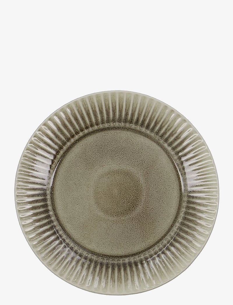 house doctor - Dinner plate, HDPleat, Grey/Brown - praetaldrikud - grey/brown - 1