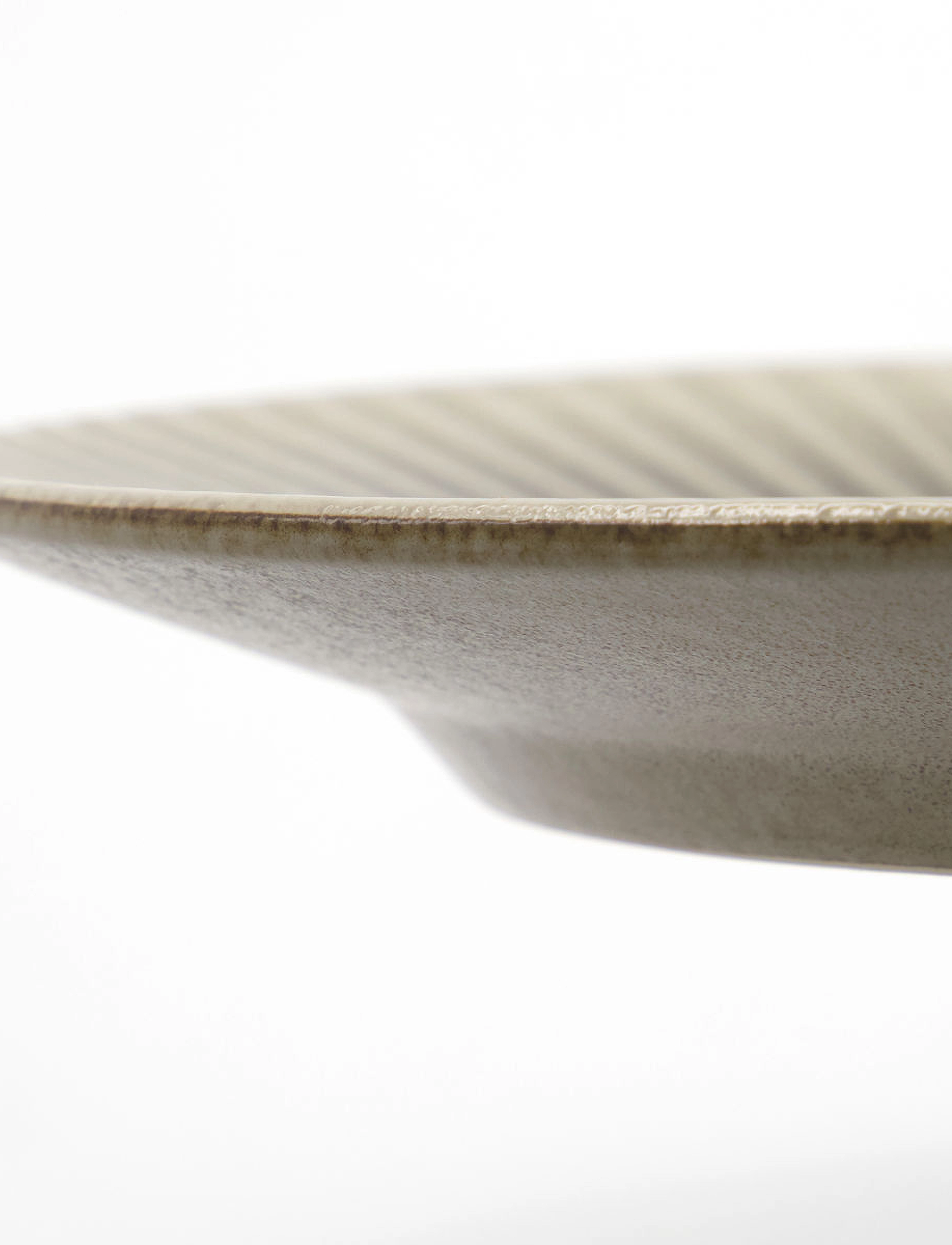 house doctor - Dinner plate, HDPleat, Grey, Brown - praetaldrikud - grey/brown - 3