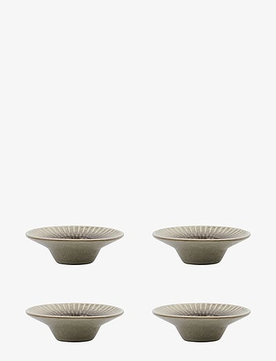 house doctor Egg cup, HDPleat, Grey, Brown - Æggebægre - GREY/BROWN / grey